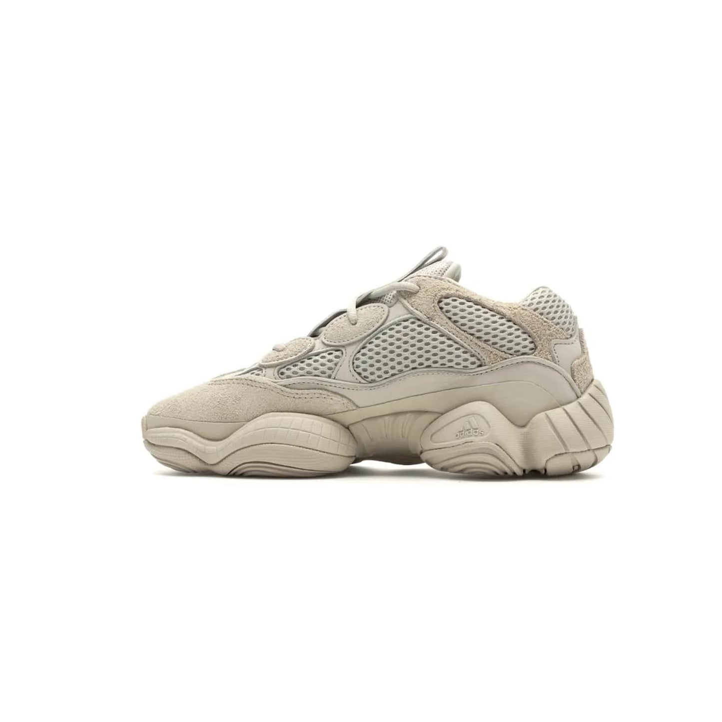 adidas Yeezy 500 Blush - Image 20 - Only at www.BallersClubKickz.com - Step up your sneaker game with the Adidas Yeezy 500 Blush. Monochromatic pale pink palette, hiking-inspired suede/mesh construction, plus adiPRENE sole for comfort and performance. Get the Adidas Yeezy 500 and experience true style and comfort.