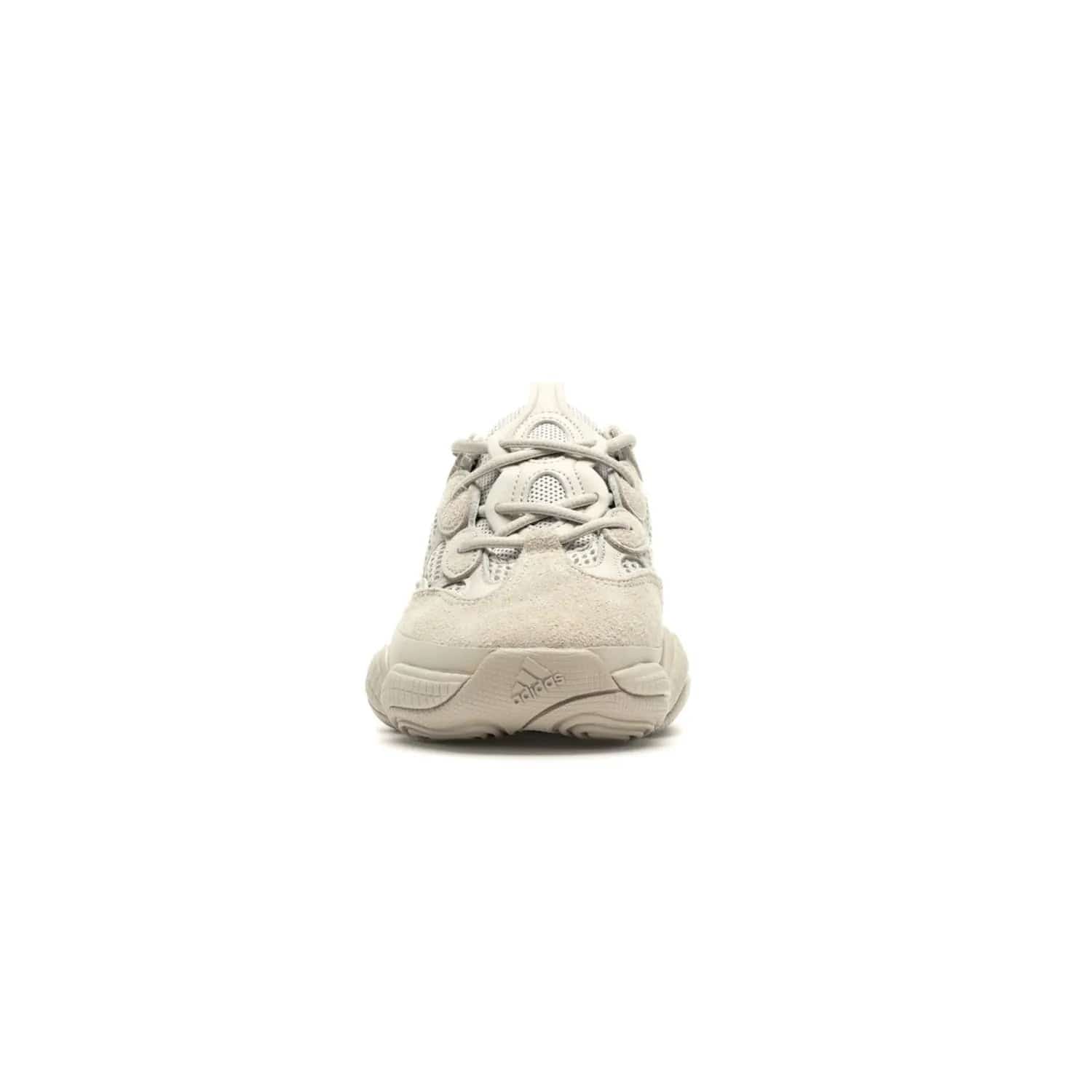 adidas Yeezy 500 Blush - Image 10 - Only at www.BallersClubKickz.com - Step up your sneaker game with the Adidas Yeezy 500 Blush. Monochromatic pale pink palette, hiking-inspired suede/mesh construction, plus adiPRENE sole for comfort and performance. Get the Adidas Yeezy 500 and experience true style and comfort.