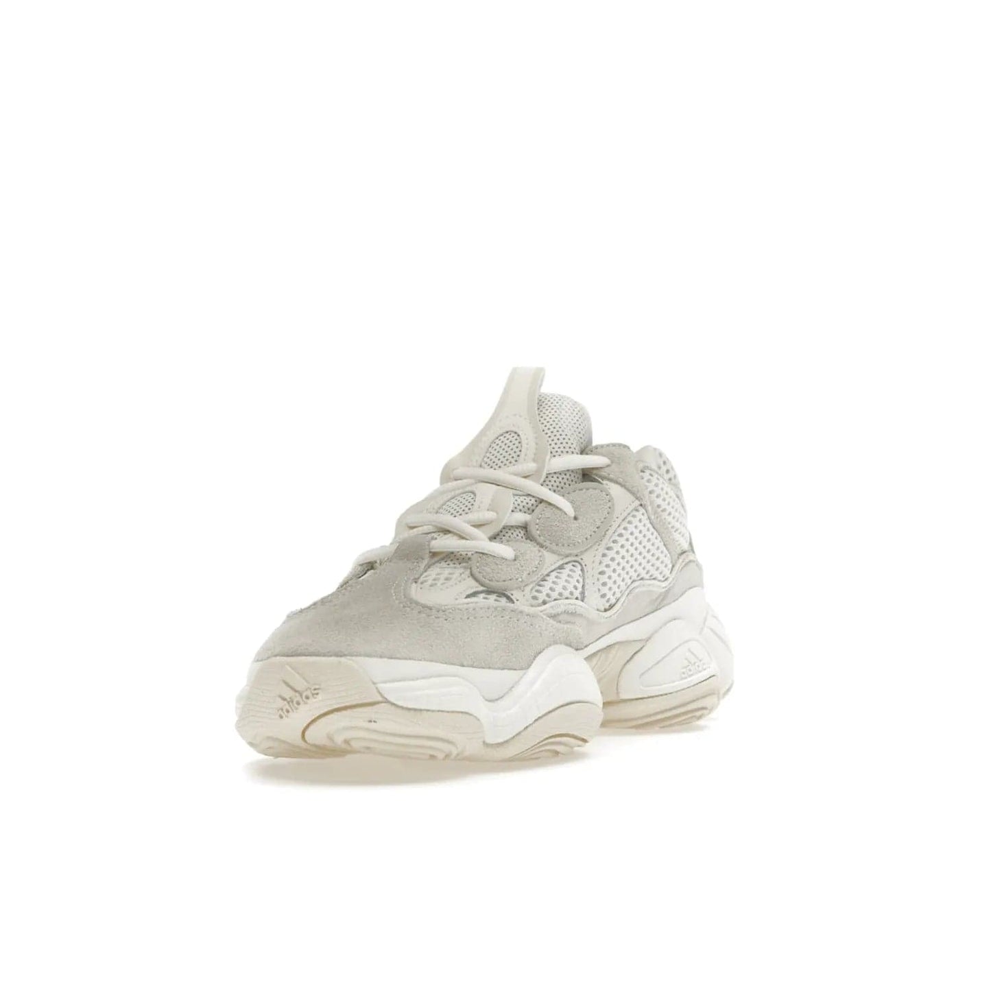 adidas Yeezy 500 Bone White (2023) - Image 13 - Only at www.BallersClubKickz.com - Experience the unique style of the adidas Yeezy 500 Bone White. Featuring a Bone White colorway and white accents, durable construction and comfortably light feel. Get ready to make a statement in 2023.