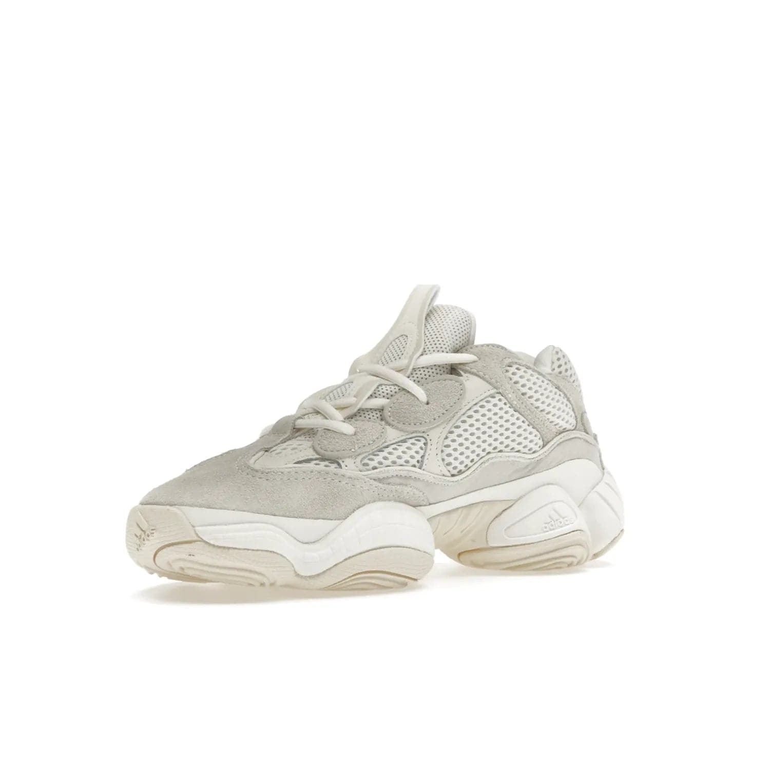 adidas Yeezy 500 Bone White (2023) - Image 15 - Only at www.BallersClubKickz.com - Experience the unique style of the adidas Yeezy 500 Bone White. Featuring a Bone White colorway and white accents, durable construction and comfortably light feel. Get ready to make a statement in 2023.