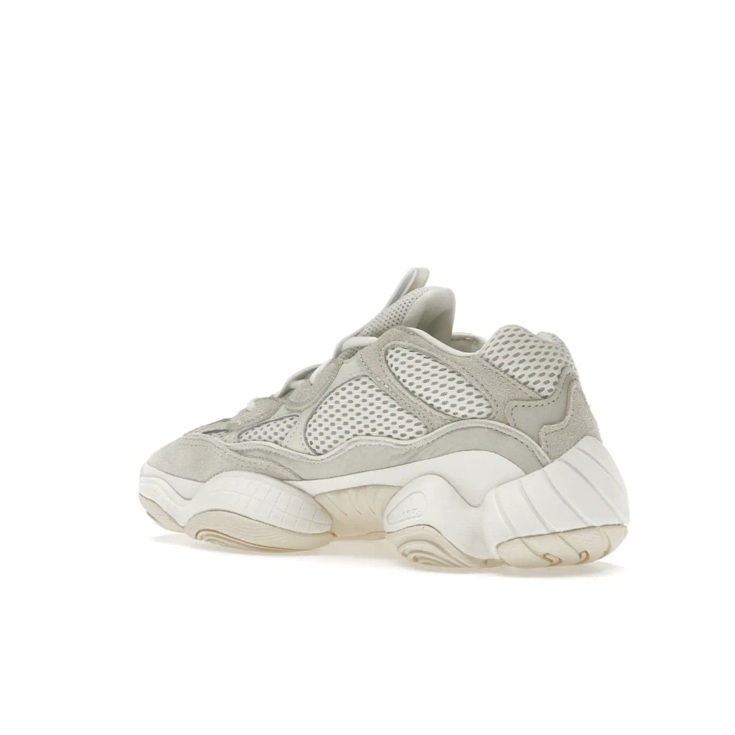 adidas Yeezy 500 Bone White (2023) - Image 23 - Only at www.BallersClubKickz.com - Experience the unique style of the adidas Yeezy 500 Bone White. Featuring a Bone White colorway and white accents, durable construction and comfortably light feel. Get ready to make a statement in 2023.