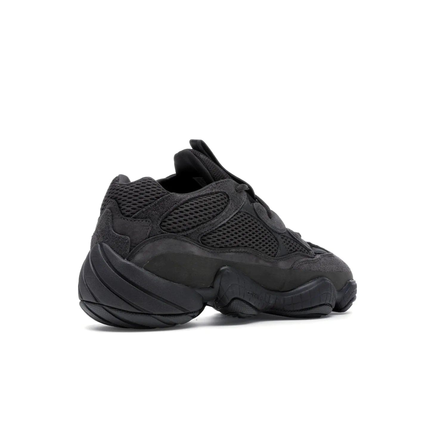 adidas Yeezy 500 Utility Black - Image 33 - Only at www.BallersClubKickz.com - Iconic adidas Yeezy 500 Utility Black in All-Black colorway. Durable black mesh and suede upper with adiPRENE® sole delivers comfort and support. Be unstoppable with the Yeezy 500 Utility Black. Released July 2018.