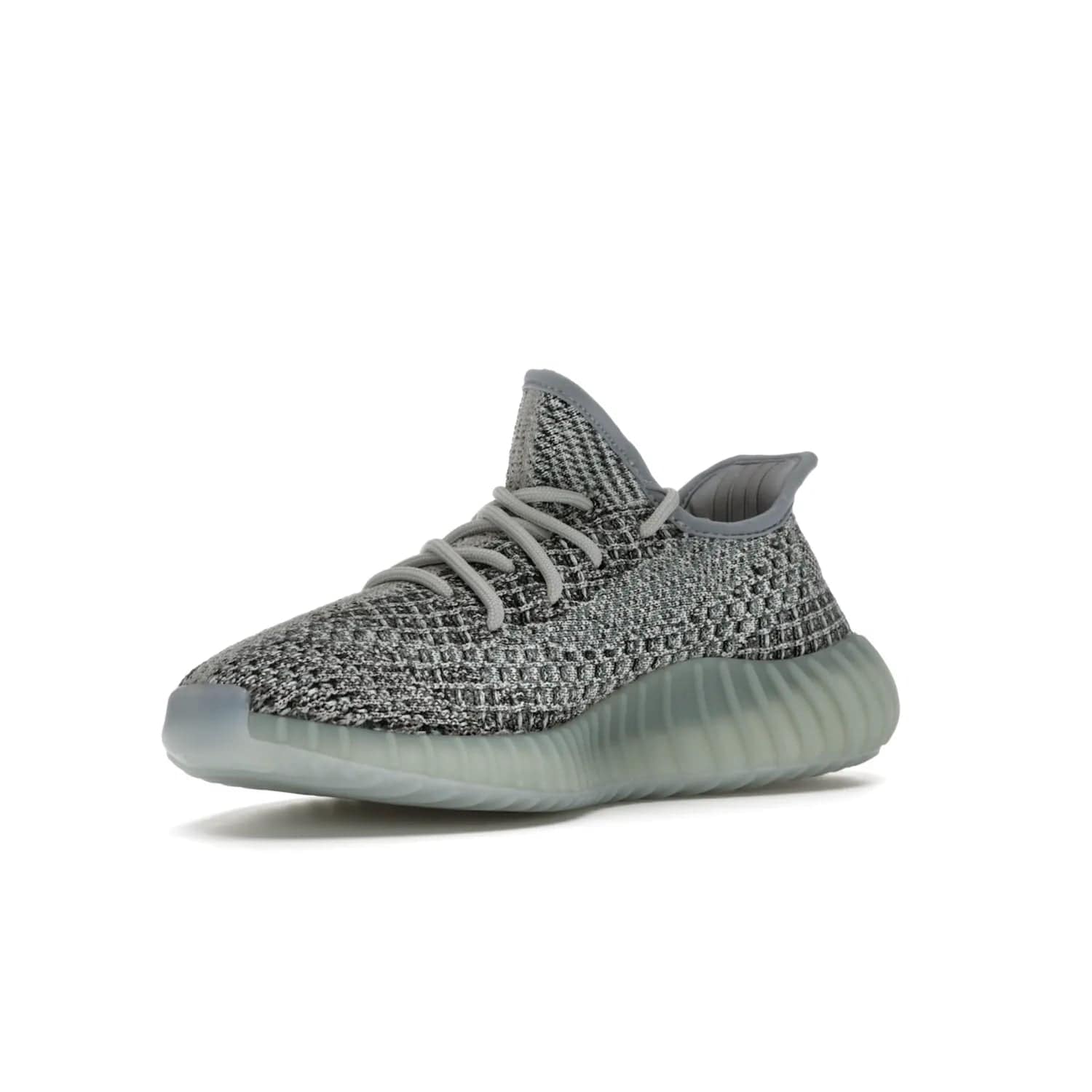 adidas Yeezy Boost 350 V2 Ash Blue - Image 15 - Only at www.BallersClubKickz.com - Must-have design made of engineered primeknit upper, comfortable sock-like upper and full-length Boost midsole, and semi-translucent rubber cage for added durability and style. The adidas Yeezy Boost 350 V2 Ash Blue blends timeless colors and comfort.