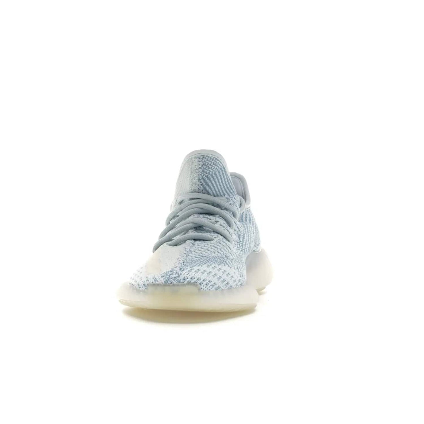 adidas Yeezy Boost 350 V2 Cloud White (Non-Reflective) - Image 11 - Only at www.BallersClubKickz.com - Adidas Yeezy Boost 350 V2 Cloud White (Non-Reflective) features Primeknit fabric and a unique, eye-catching design of cream, bluish-white, and transparent strip. Step out in timeless style with this eye-catching sneaker.