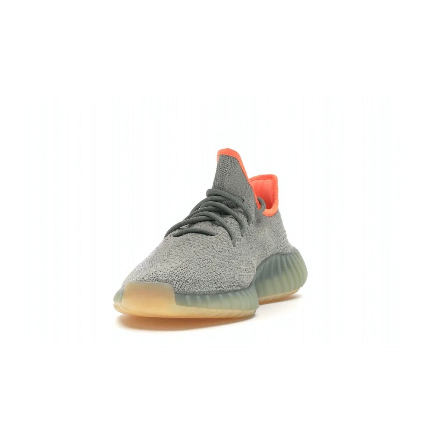 adidas Yeezy Boost 350 V2 Desert Sage - Image 12 - Only at www.BallersClubKickz.com - Upgrade your style with the adidas Yeezy Boost 350 V2 Desert Sage. This 350V2 features a Desert Sage primeknit upper with tonal side stripe, and an orange-highlighted translucent Boost cushioning sole. Stay on-trend in effortless style.
