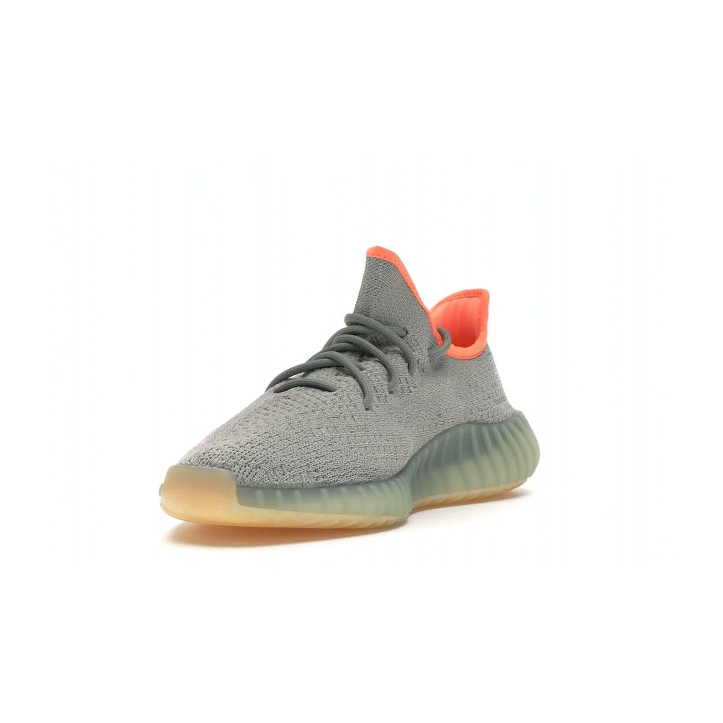 adidas Yeezy Boost 350 V2 Desert Sage - Image 13 - Only at www.BallersClubKickz.com - Upgrade your style with the adidas Yeezy Boost 350 V2 Desert Sage. This 350V2 features a Desert Sage primeknit upper with tonal side stripe, and an orange-highlighted translucent Boost cushioning sole. Stay on-trend in effortless style.