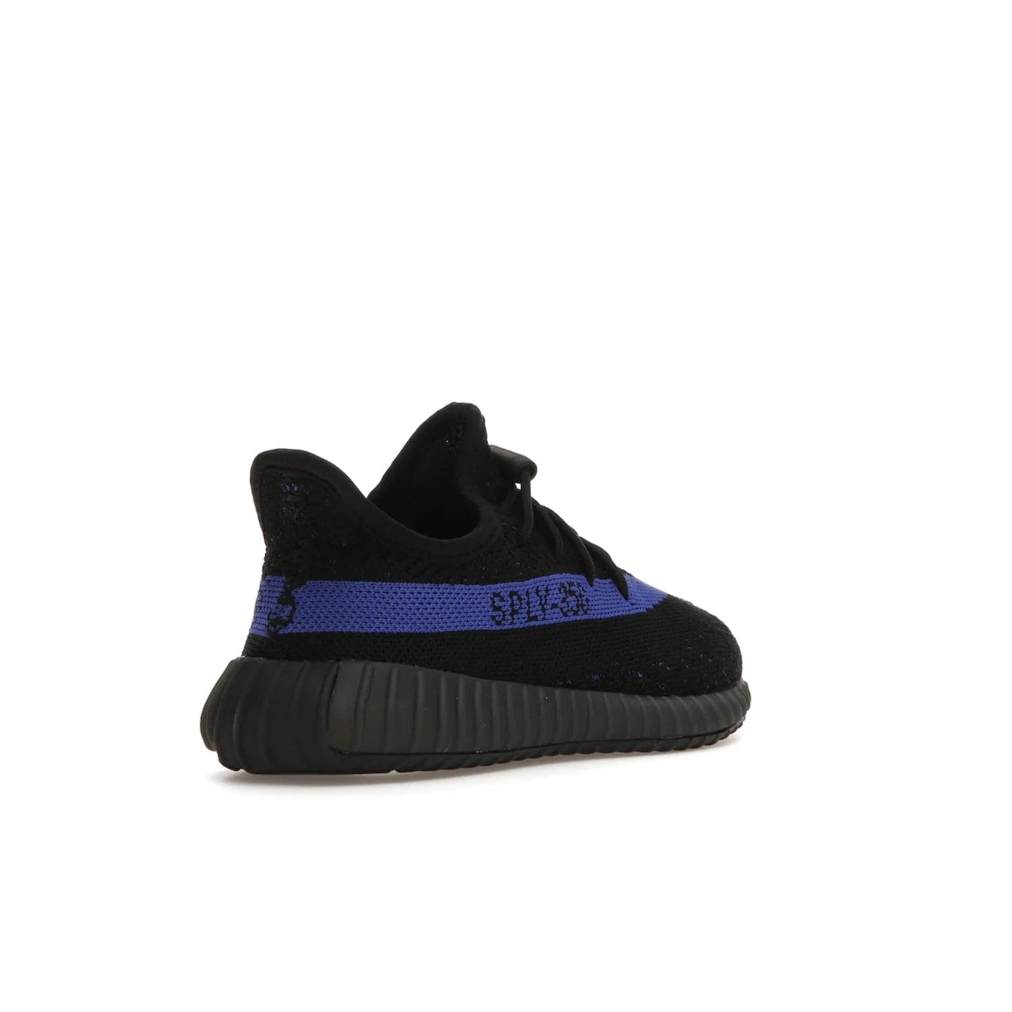 adidas Yeezy Boost 350 V2 Dazzling Blue (Kids) - Image 32 - Only at www.BallersClubKickz.com - Shop the adidas Yeezy Boost 350 V2 Dazzling Blue (Kids). Features a black Primeknit upper with a royal blue 'SPLY-350' streak and a full-length Boost midsole. Durable rubber outsole provides plenty of traction. Available for $160.