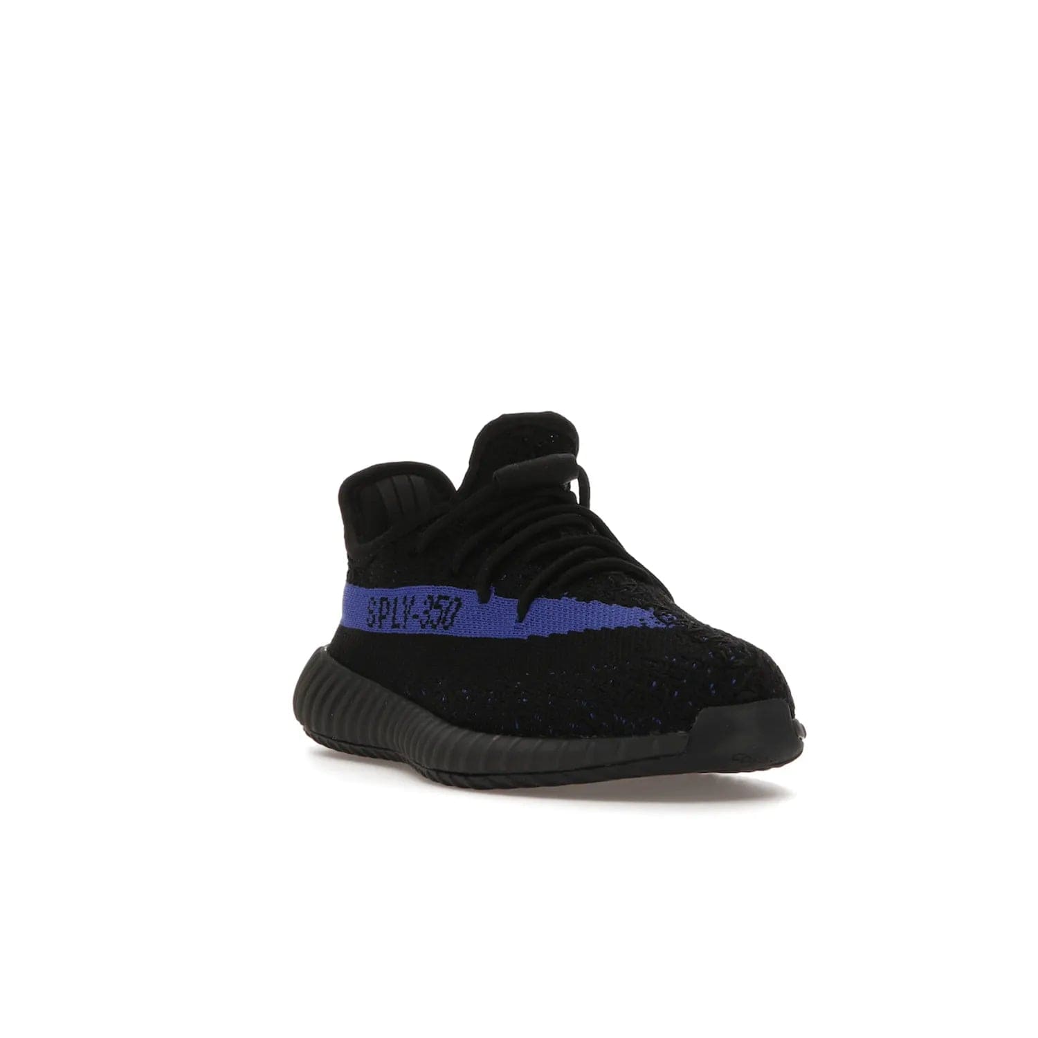 adidas Yeezy Boost 350 V2 Dazzling Blue (Kids) - Image 7 - Only at www.BallersClubKickz.com - Shop the adidas Yeezy Boost 350 V2 Dazzling Blue (Kids). Features a black Primeknit upper with a royal blue 'SPLY-350' streak and a full-length Boost midsole. Durable rubber outsole provides plenty of traction. Available for $160.