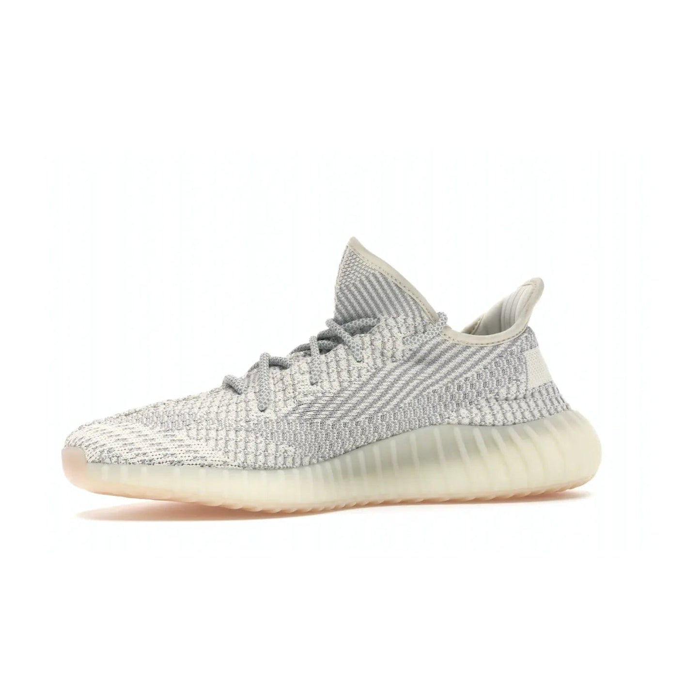 adidas Yeezy Boost 350 V2 Lundmark (Non Reflective) - Image 17 - Only at www.BallersClubKickz.com - Shop the exclusive adidas Yeezy Boost 350 V2 Lundmark with a subtle summer color, mesh upper, white-to-cream transitional midsole, light tan outsole, and pink middle stripe. Comfort and style come together in this perfect summer 350 V2. Released on July 11, 2019.