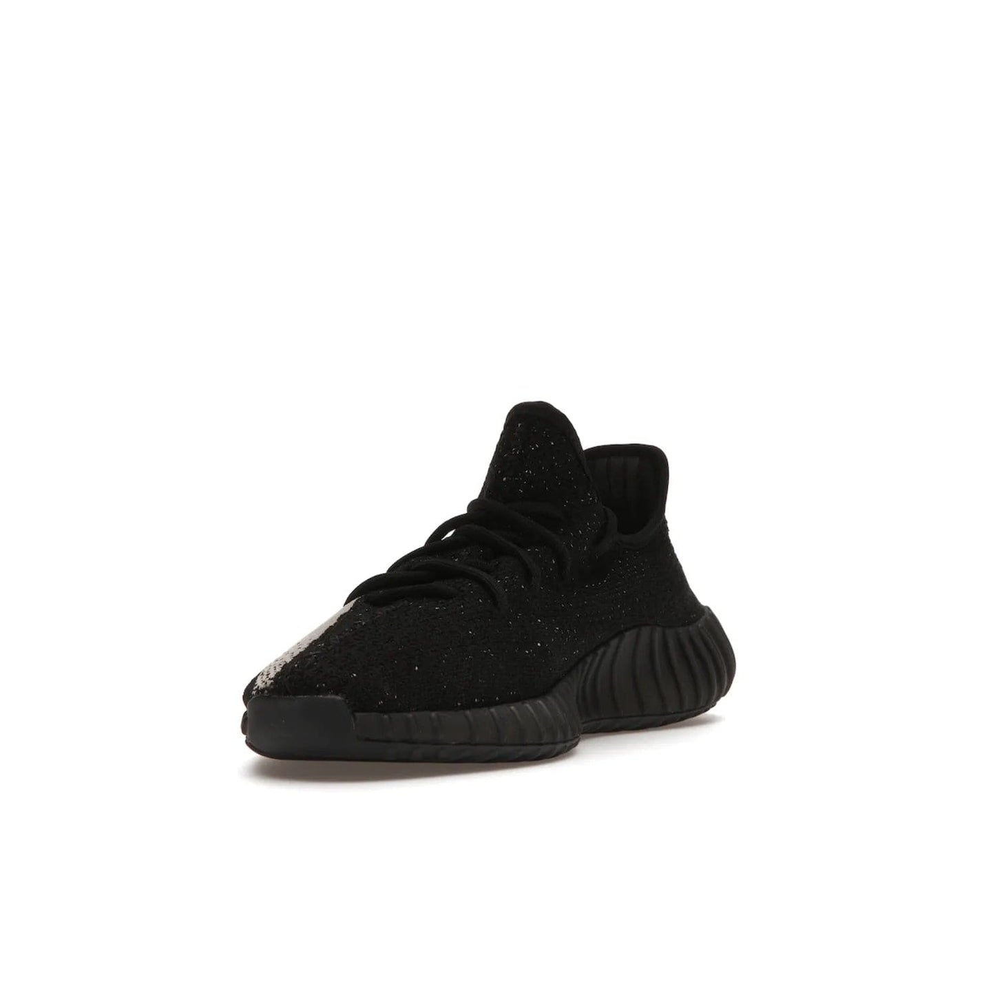 adidas Yeezy Boost 350 V2 Core Black White (2016/2022) - Image 13 - Only at www.BallersClubKickz.com - Stylish adidas Yeezy Boost 350 V2 in classic black with white "SPLY-350" stitched to the side stripe. Features Primeknit upper & Boost sole for comfort. Restock in March 2022.