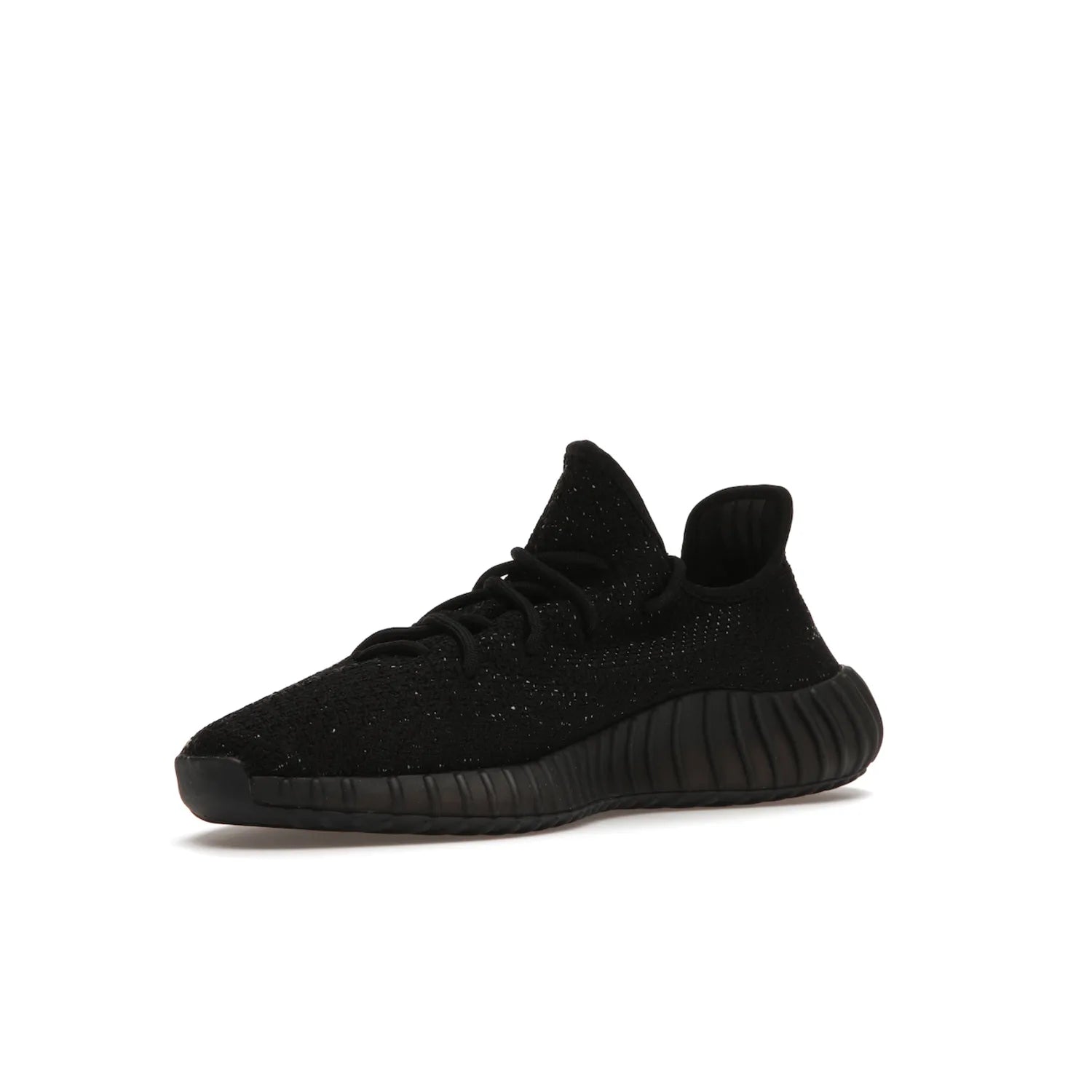 adidas Yeezy Boost 350 V2 Core Black White (2016/2022) - Image 15 - Only at www.BallersClubKickz.com - Stylish adidas Yeezy Boost 350 V2 in classic black with white "SPLY-350" stitched to the side stripe. Features Primeknit upper & Boost sole for comfort. Restock in March 2022.