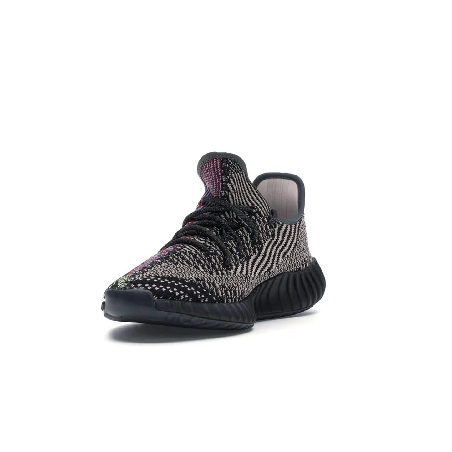 adidas Yeezy Boost 350 V2 Yecheil (Non-Reflective) - Image 13 - Only at www.BallersClubKickz.com - Make a statement with the eye-catching adidas Yeezy Boost 350 V2 Yecheil Non-Reflective. Featuring a spectrum of colorful hues, black upper, Boost cushioning, and black side stripe, the sneaker brings a luxe yet playful finish to any outfit.