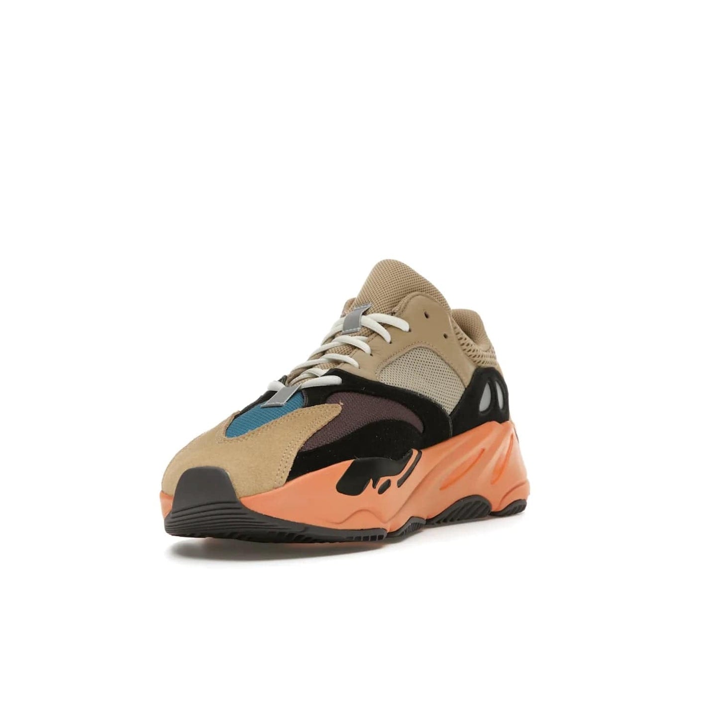 adidas Yeezy Boost 700 Enflame Amber - Image 13 - Only at www.BallersClubKickz.com - Adidas Yeezy Boost 700 Enflame Amber: Eye-catching design with pale yellow, brown, teal, and orange! Get yours in June 2021.