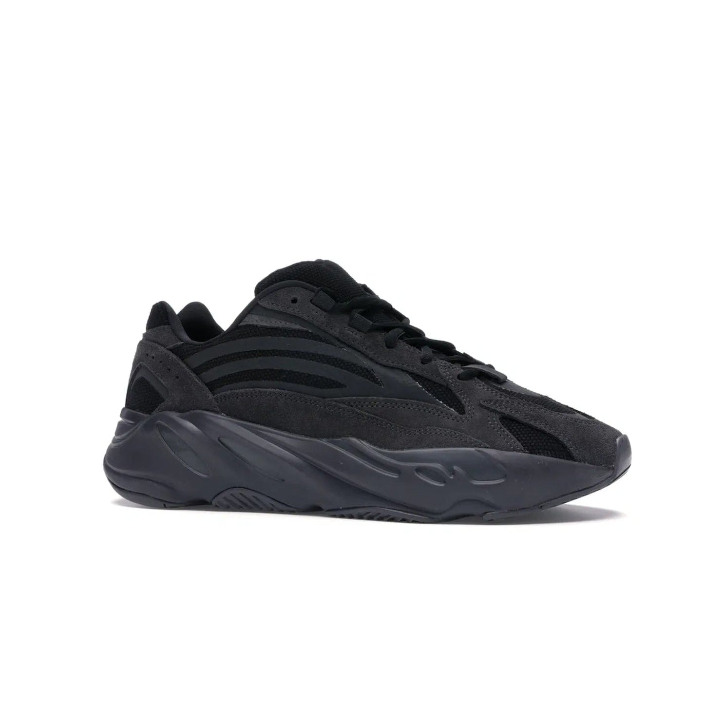 adidas Yeezy Boost 700 V2 Vanta - Image 3 - Only at www.BallersClubKickz.com - Introducing the adidas Yeezy Boost 700 V2 Vanta - a sleek and stylish all-black design featuring a combination of mesh, leather, and suede construction with signature Boost cushioning in the sole. The ultimate in comfort and support.