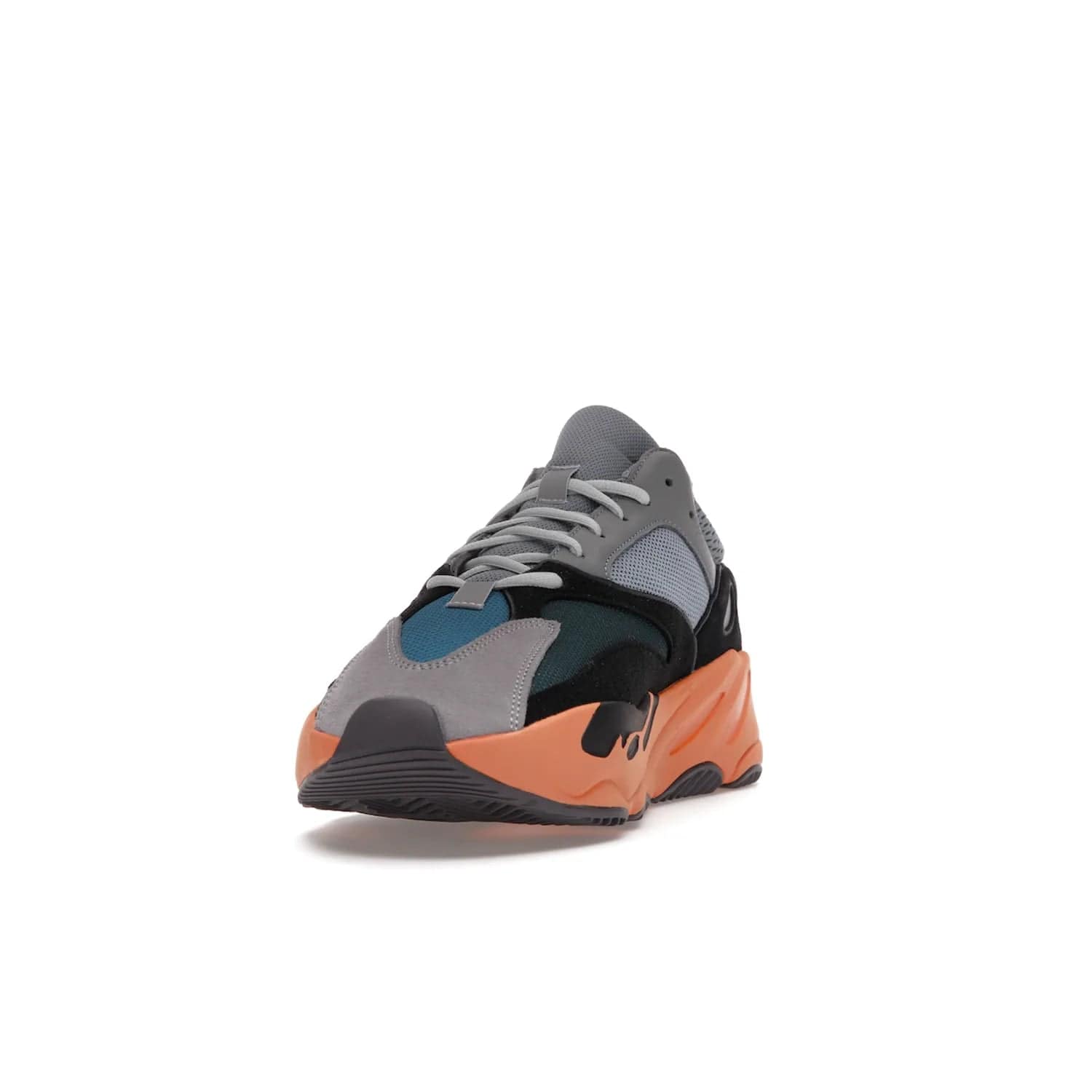 adidas Yeezy Boost 700 Wash Orange - Image 12 - Only at www.BallersClubKickz.com - Introducing the adidas Yeezy Boost 700 Wash Orange. Unique grey leather, suede, mesh upper and teal panels with a chunky Wash Orange Boost midsole. Release October 2021, make a statement today!