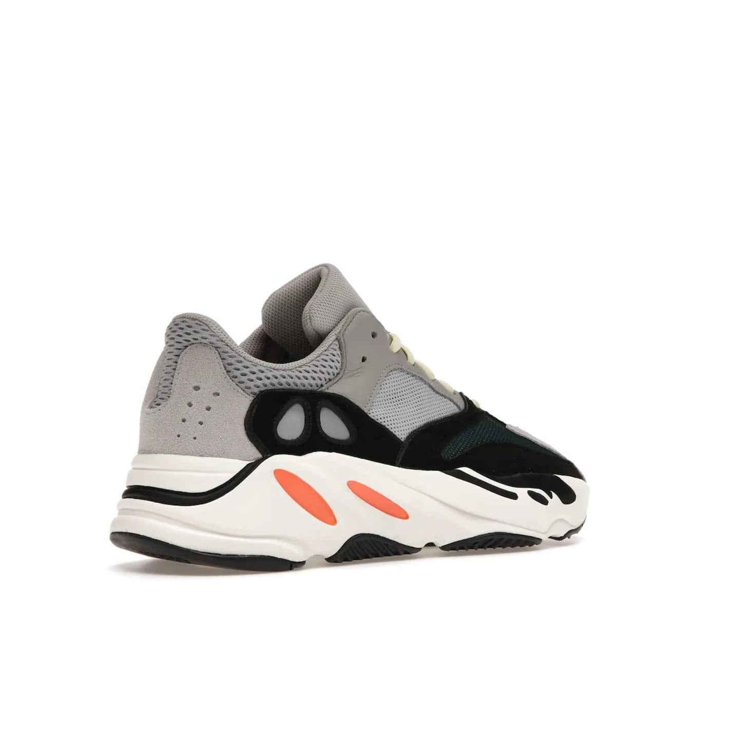 adidas Yeezy Boost 700 Wave Runner - Image 33 - Only at www.BallersClubKickz.com - Shop the iconic adidas Yeezy Boost 700 Wave Runner. Featuring grey mesh and leather upper, black suede overlays, teal mesh underlays, and signature Boost sole. Be bold & make a statement.