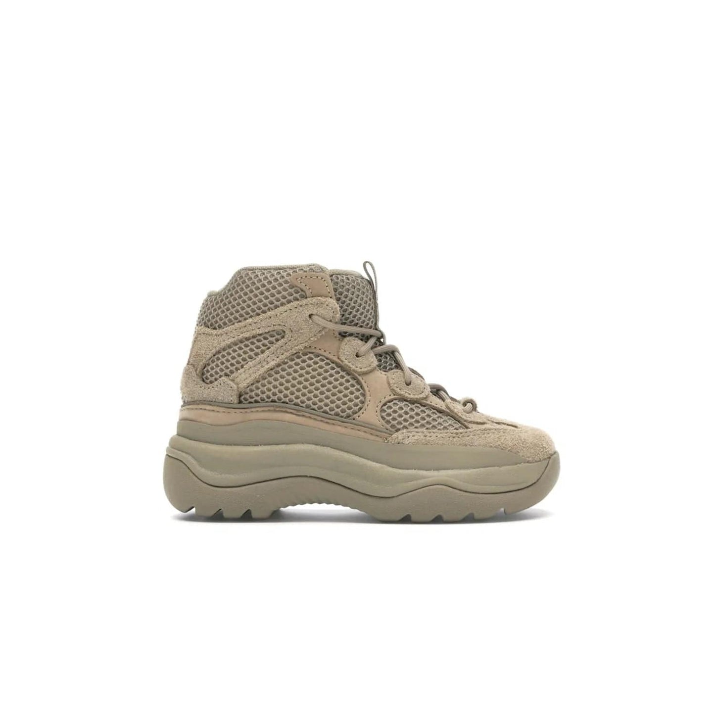 adidas Yeezy Desert Boot Rock (Kids) - Image 1 - Only at www.BallersClubKickz.com - Elevate your style this season with the adidas Yeezy Desert Boot Rock. Crafted from layered nylon and suede, this chic kids' silhouette features an EVA midsole and rubber outsole for superior cushioning and traction.