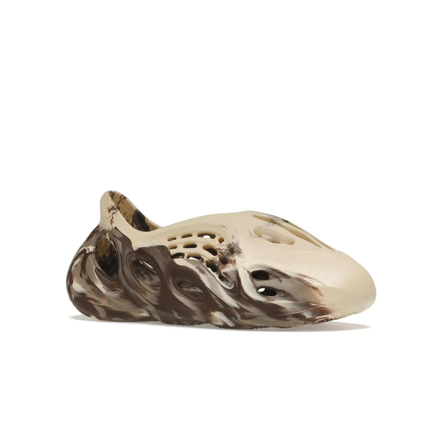 adidas Yeezy Foam RNNR MX Cream Clay - Image 4 - Only at www.BallersClubKickz.com - Stay updated on style with the adidas Yeezy Foam RNNR MX Cream Clay. Mix of cream, clay, and grey tones in an all-over streaky camouflage pattern. Released August 2021. Perfect for casual street-style.