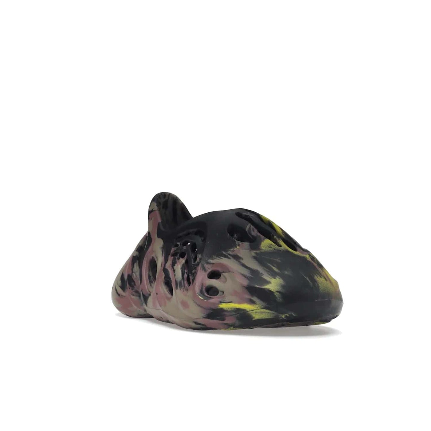 adidas Yeezy Foam RNR MX Carbon - Image 7 - Only at www.BallersClubKickz.com - Stylish and sustainable adidas Yeezy Foam RNR MX Carbon with marbled pink, yellow, purple, and dark grey EVA foam. Ventilation holes throughout for increased breathability. Sculptured sole adds cushioning and support. No two pairs look alike, available August 2022. Must-have fashion-lovers' item.