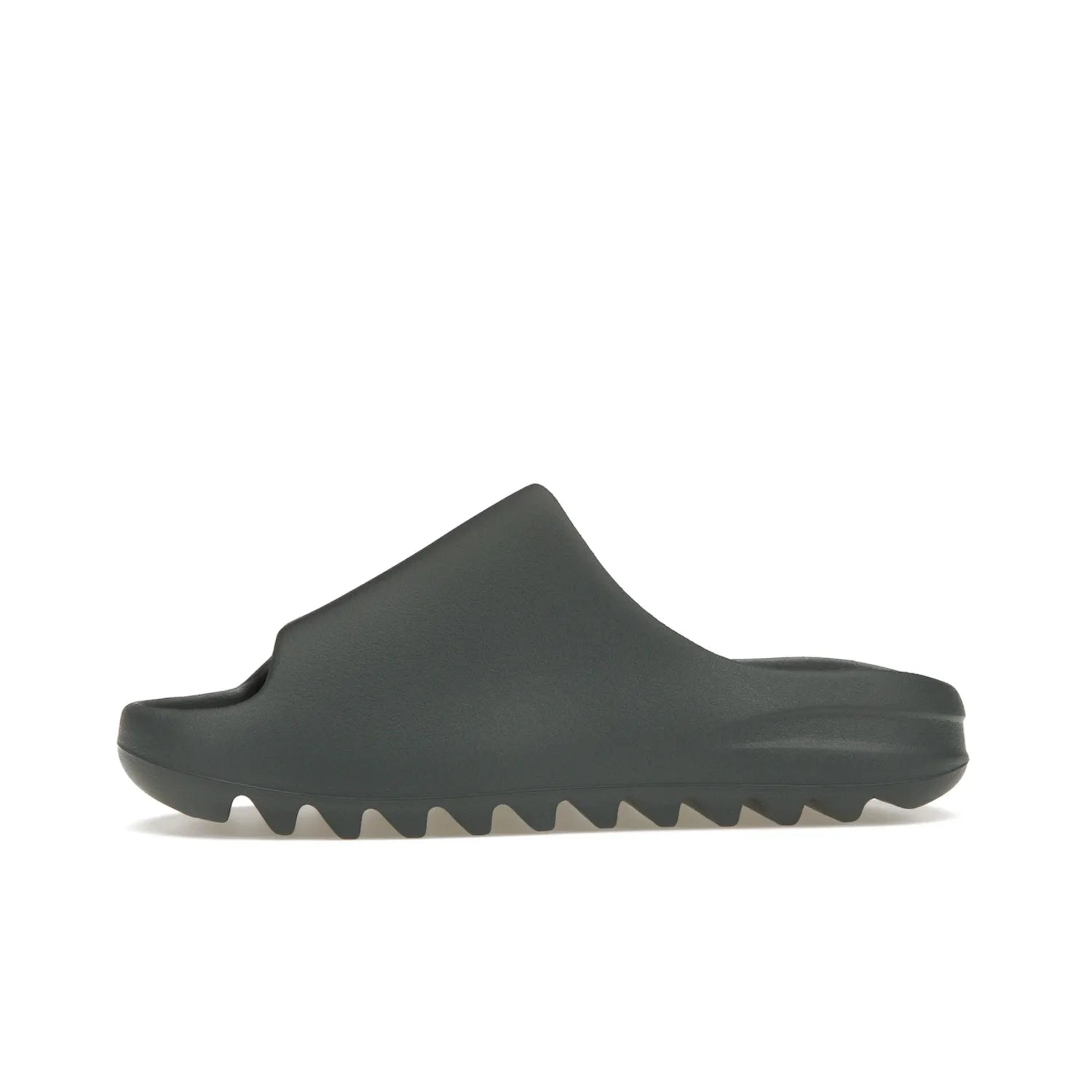 adidas Yeezy Slide Slate Marine - Image 18 - Only at www.BallersClubKickz.com - Discover the Adidas Yeezy Slide Slate Marine. With a Slate Marine colorway, contrasting outsole, and matching strap, these sandals make a timeless fashion statement. Out August 11th, 2023.