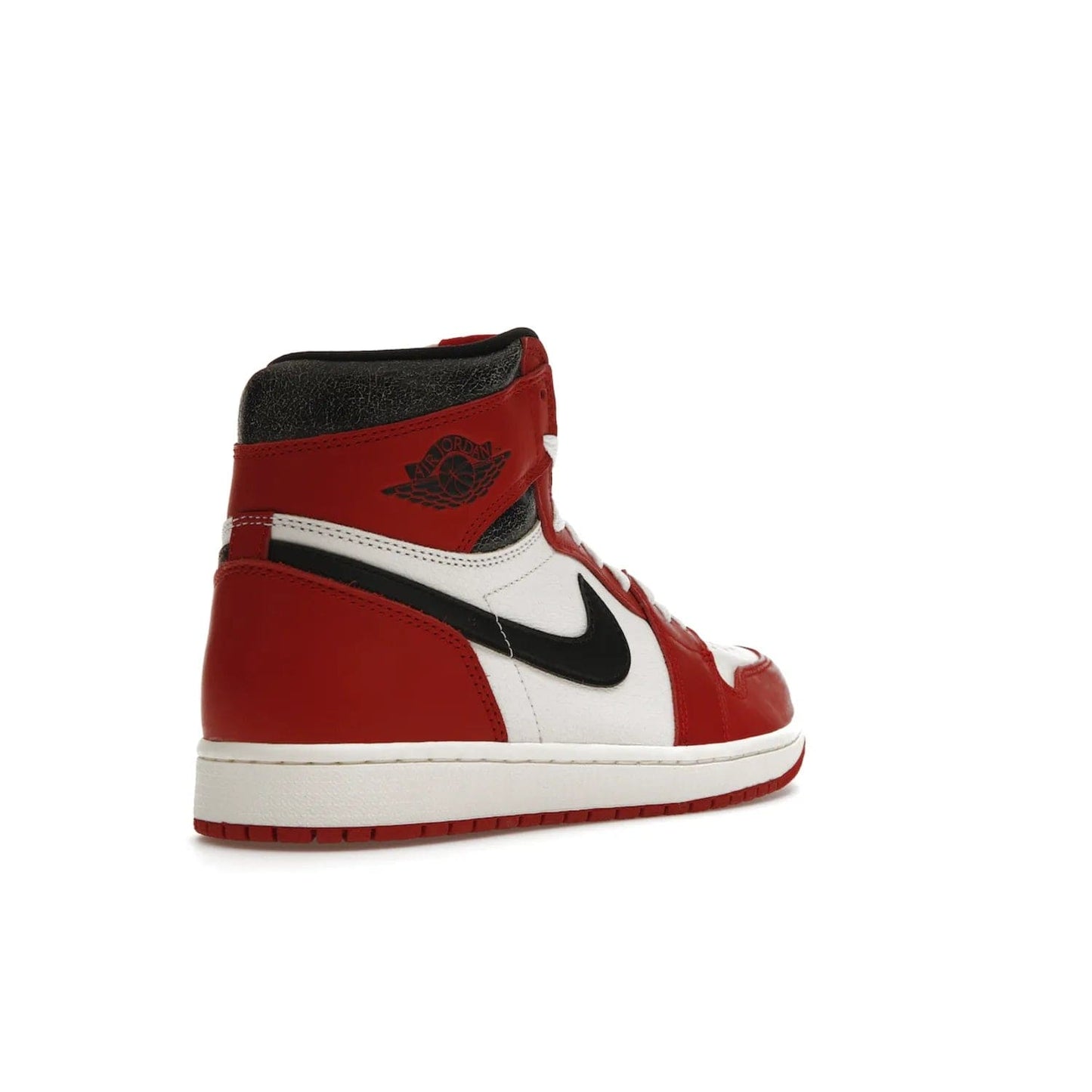 Jordan 1 Retro High OG Chicago Lost and Found - Image 32 - Only at www.BallersClubKickz.com - Be the envy of all sneakerheads with the Air Jordan 1 Retro High OG “Chicago Lost and Found”. This special edition shoe comes in a Varsity Red/Black-Sail-Muslin colorway and features crackled leather uppers and yellowed details for a unique, vintage look. Get your hands this rare release in November 2022.