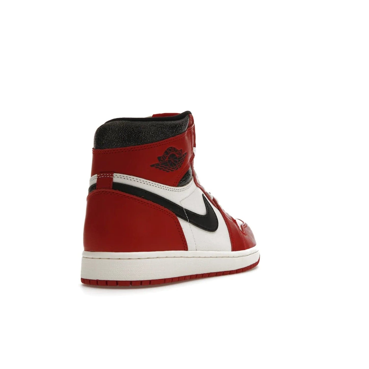 Jordan 1 Retro High OG Chicago Lost and Found - Image 31 - Only at www.BallersClubKickz.com - Be the envy of all sneakerheads with the Air Jordan 1 Retro High OG “Chicago Lost and Found”. This special edition shoe comes in a Varsity Red/Black-Sail-Muslin colorway and features crackled leather uppers and yellowed details for a unique, vintage look. Get your hands this rare release in November 2022.