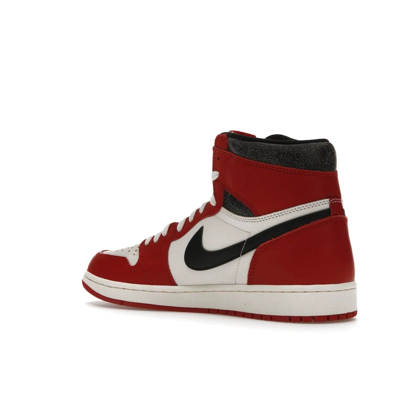 Jordan 1 Retro High OG Chicago Lost and Found - Image 23 - Only at www.BallersClubKickz.com - Be the envy of all sneakerheads with the Air Jordan 1 Retro High OG “Chicago Lost and Found”. This special edition shoe comes in a Varsity Red/Black-Sail-Muslin colorway and features crackled leather uppers and yellowed details for a unique, vintage look. Get your hands this rare release in November 2022.