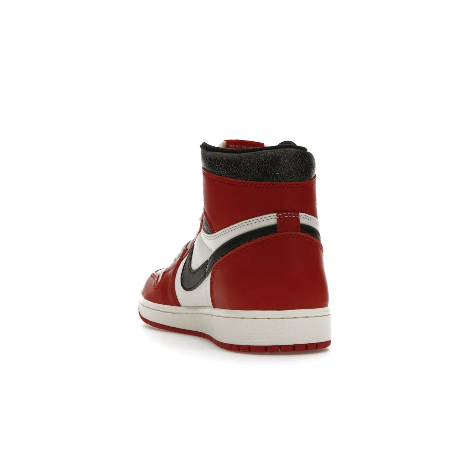 Jordan 1 Retro High OG Chicago Lost and Found - Image 26 - Only at www.BallersClubKickz.com - Be the envy of all sneakerheads with the Air Jordan 1 Retro High OG “Chicago Lost and Found”. This special edition shoe comes in a Varsity Red/Black-Sail-Muslin colorway and features crackled leather uppers and yellowed details for a unique, vintage look. Get your hands this rare release in November 2022.