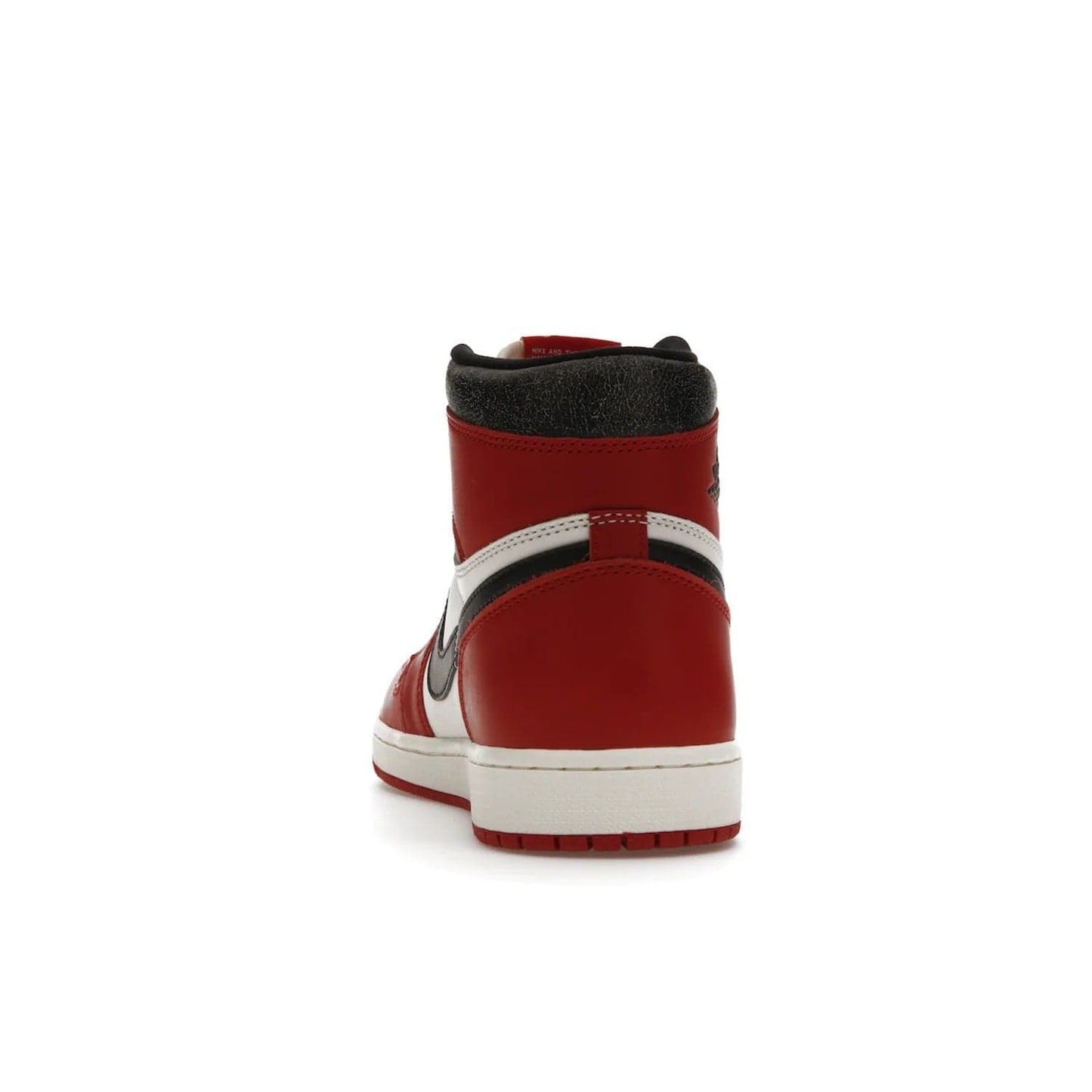 Jordan 1 Retro High OG Chicago Lost and Found - Image 27 - Only at www.BallersClubKickz.com - Be the envy of all sneakerheads with the Air Jordan 1 Retro High OG “Chicago Lost and Found”. This special edition shoe comes in a Varsity Red/Black-Sail-Muslin colorway and features crackled leather uppers and yellowed details for a unique, vintage look. Get your hands this rare release in November 2022.