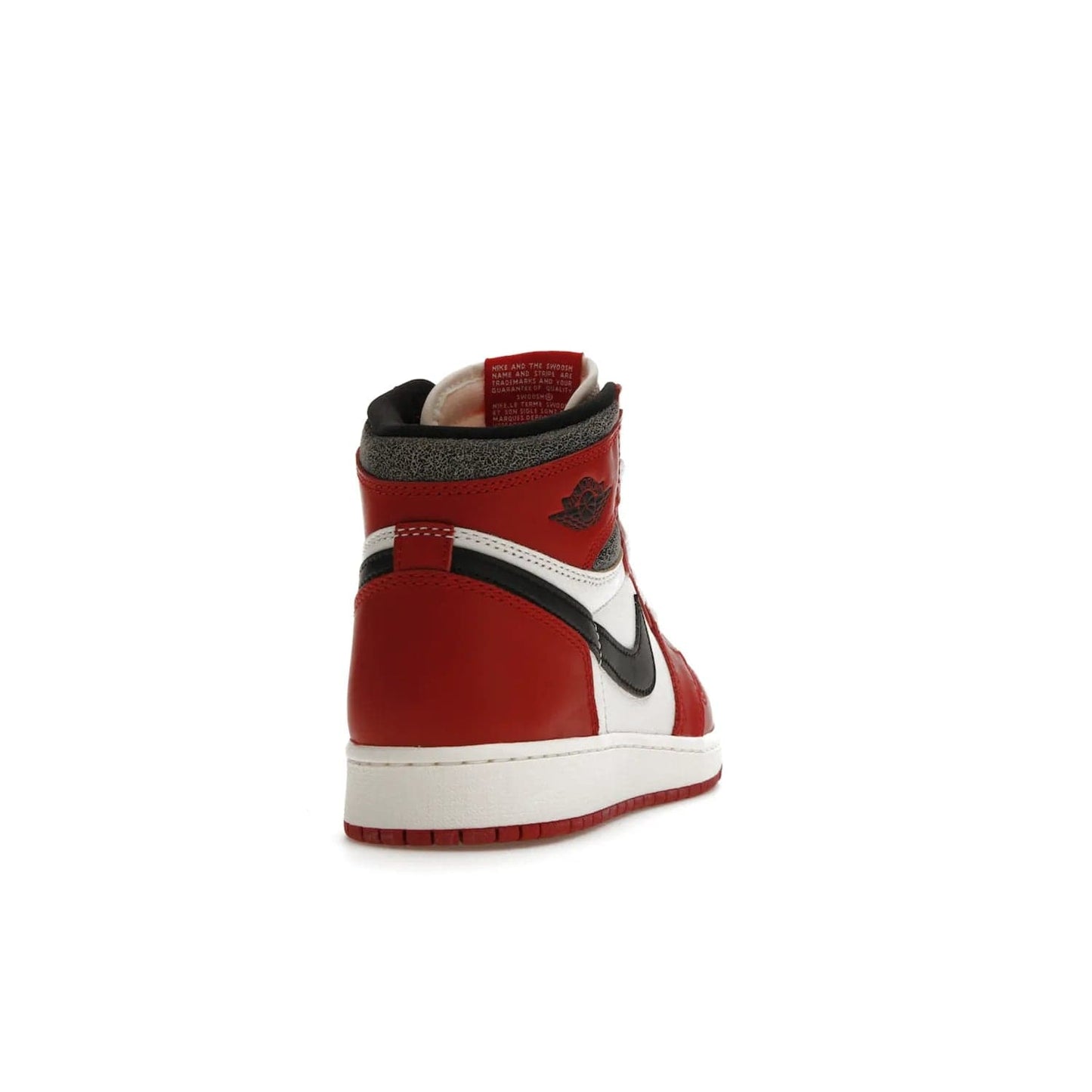 Jordan 1 Retro High OG Chicago Lost and Found (GS) - Image 30 - Only at www.BallersClubKickz.com - Grab the Air Jordan 1 Retro High OG Chicago Reimagined GS, presenting in classic 1985 silhouette. Varsity Red, Black, Muslin and Sail hues, featuring Nike Air branding, Wings on the collars and printed insoles. Don't miss out when it releases 19th Nov 2022.