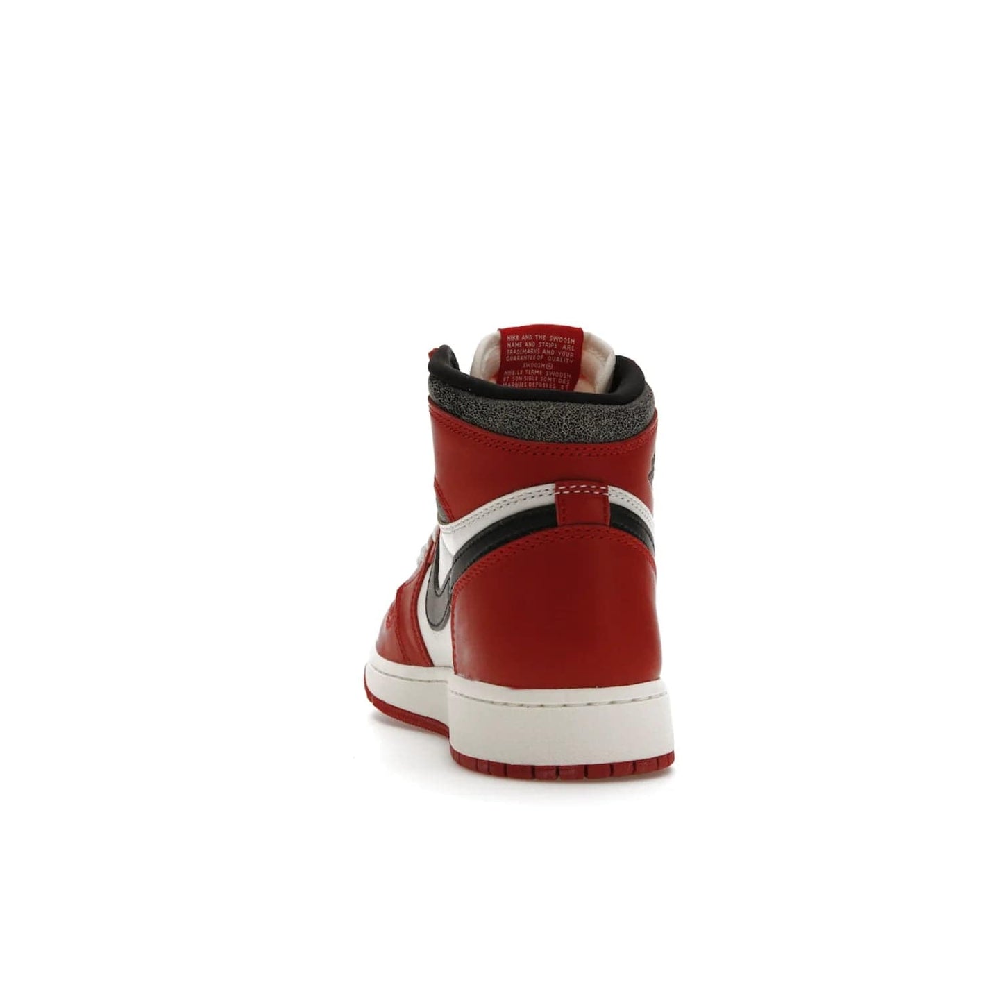 Jordan 1 Retro High OG Chicago Lost and Found (GS) - Image 27 - Only at www.BallersClubKickz.com - Grab the Air Jordan 1 Retro High OG Chicago Reimagined GS, presenting in classic 1985 silhouette. Varsity Red, Black, Muslin and Sail hues, featuring Nike Air branding, Wings on the collars and printed insoles. Don't miss out when it releases 19th Nov 2022.