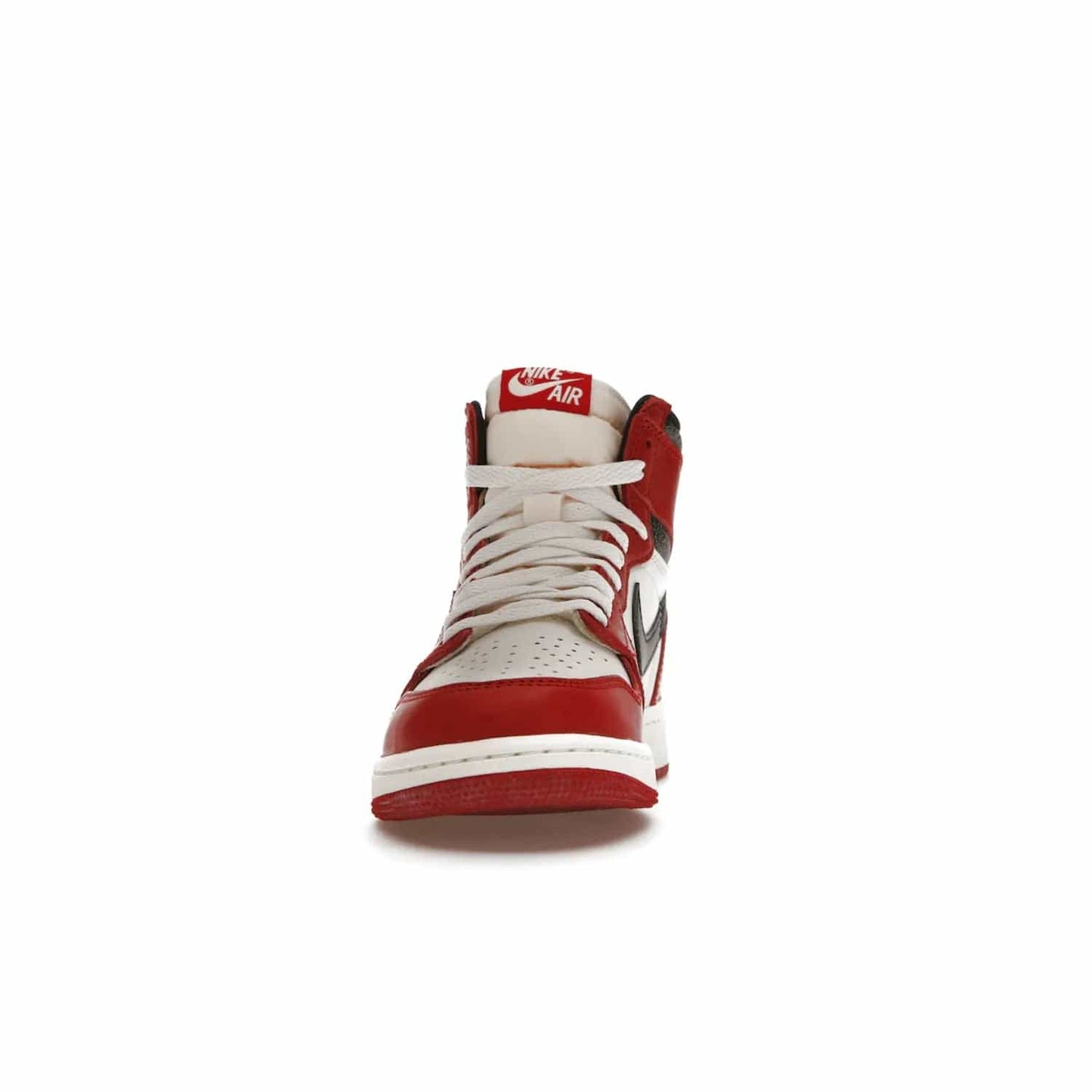 Jordan 1 Retro High OG Chicago Lost and Found (GS) - Image 11 - Only at www.BallersClubKickz.com - Grab the Air Jordan 1 Retro High OG Chicago Reimagined GS, presenting in classic 1985 silhouette. Varsity Red, Black, Muslin and Sail hues, featuring Nike Air branding, Wings on the collars and printed insoles. Don't miss out when it releases 19th Nov 2022.