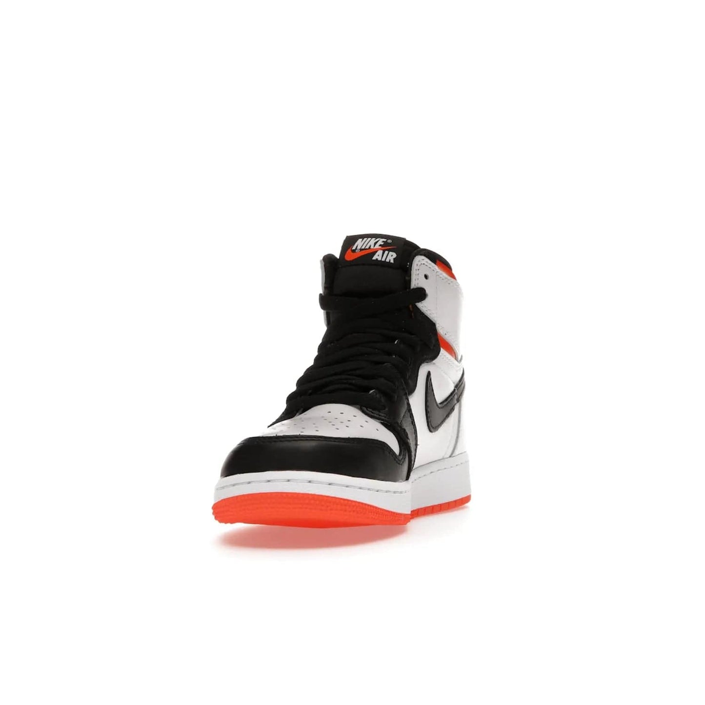 Jordan 1 High OG Electro Orange (GS) - Image 12 - Only at www.BallersClubKickz.com - The Air Jordan 1 High OG Electro Orange GS is the ideal shoe for kids on the go. Featuring white leather uppers, black overlays, and bright orange accents, it's sure to become a favorite. A great mix of classic style and vibrant colors, the shoe delivers air cushioning for comfort and hard orange rubber for grip. Release on July 17th, 2021. Get them a pair today.