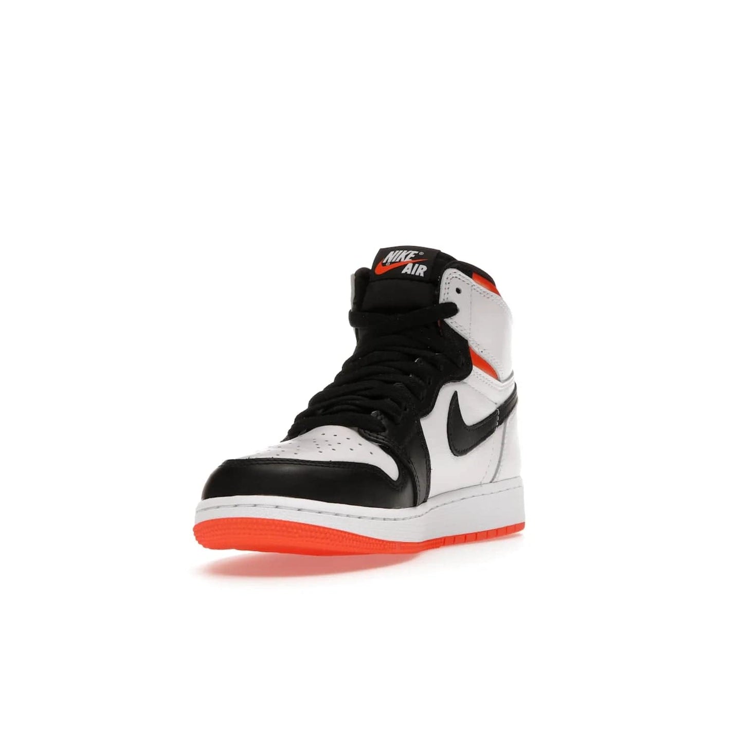 Jordan 1 High OG Electro Orange (GS) - Image 13 - Only at www.BallersClubKickz.com - The Air Jordan 1 High OG Electro Orange GS is the ideal shoe for kids on the go. Featuring white leather uppers, black overlays, and bright orange accents, it's sure to become a favorite. A great mix of classic style and vibrant colors, the shoe delivers air cushioning for comfort and hard orange rubber for grip. Release on July 17th, 2021. Get them a pair today.