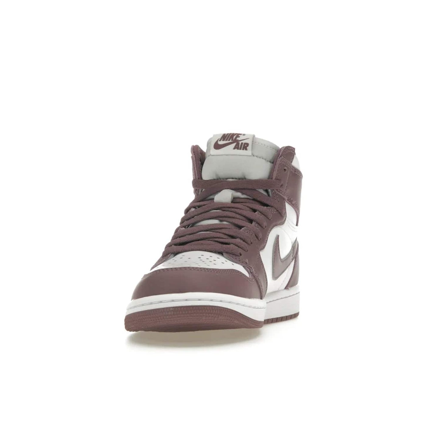 Jordan 1 Retro High OG Mauve - Image 12 - Only at www.BallersClubKickz.com - Eye-catching Jordan 1 Retro High OG Mauve releases October 14th, 2023. White base overlayed with Sky J Mauve hue, white trim. Turn heads with this bold, unique style.