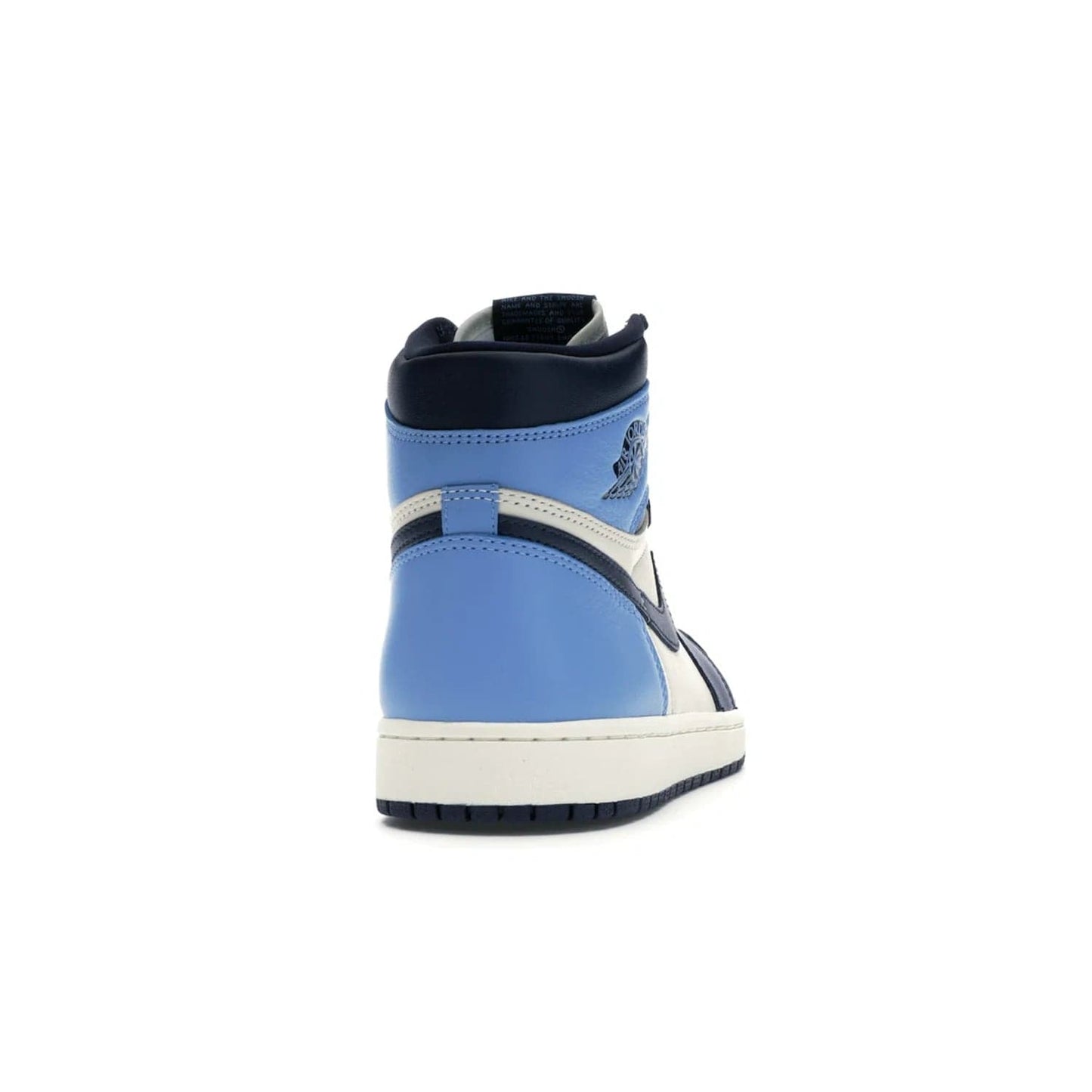 Jordan 1 Retro High Obsidian UNC - Image 29 - Only at www.BallersClubKickz.com - Bring a timeless classic to your wardrobe with the Air Jordan 1 Retro High "Obsidian/University Blue”. A full leather upper combines Obsidian and University Blue detailing for a retro Jordan style. Stitched Jumpman logo pays tribute to UNC. Experience classic style with a timeless sneaker.