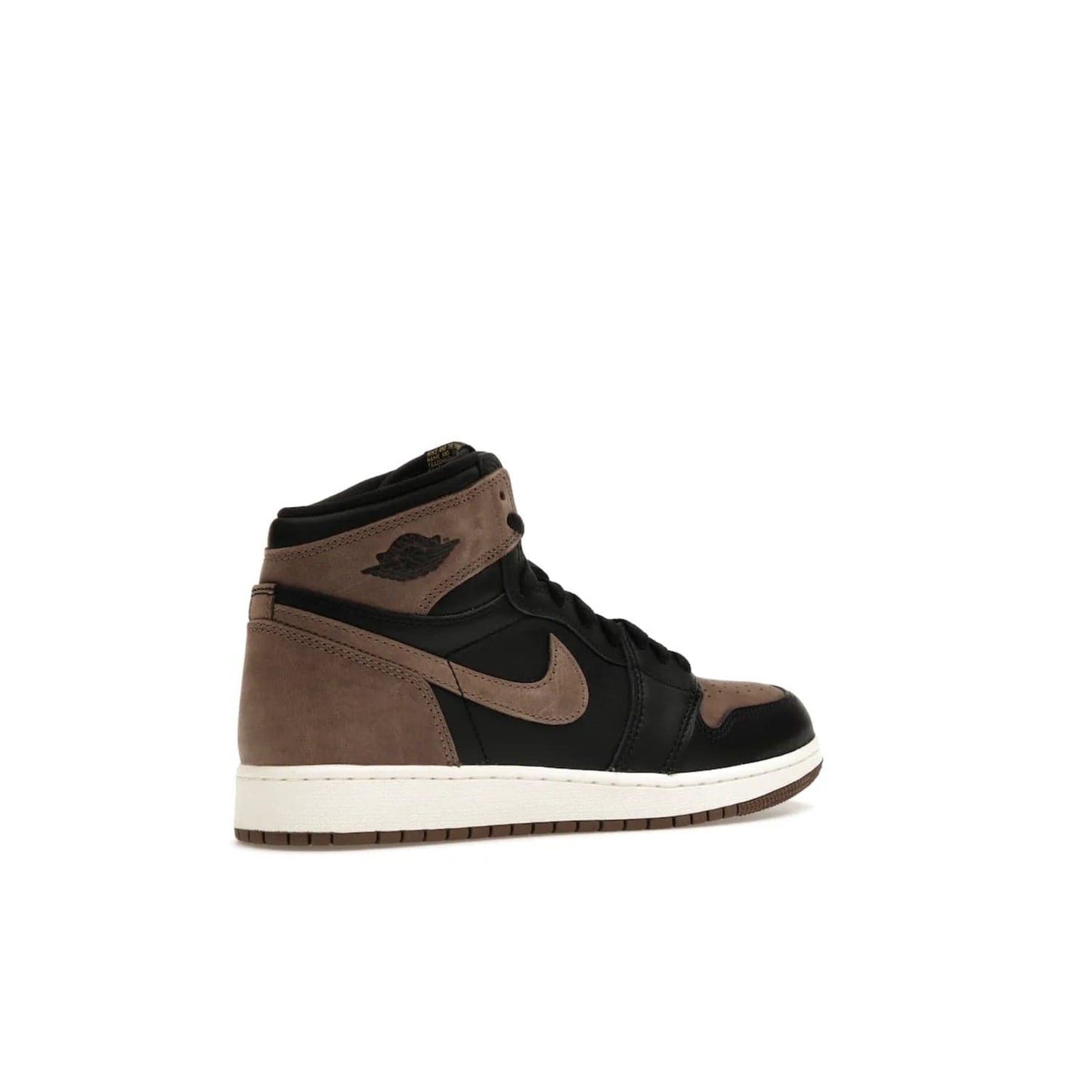 Jordan 1 Retro High OG Palomino (GS) - Image 34 - Only at www.BallersClubKickz.com - Introducing the luxurious Jordan 1 Retro High OG Palomino (GS). Featuring black leather with metallic gold and palomino accents, this sneaker is perfect for any occasion. Grab yours when they release on September 2nd of 2023.