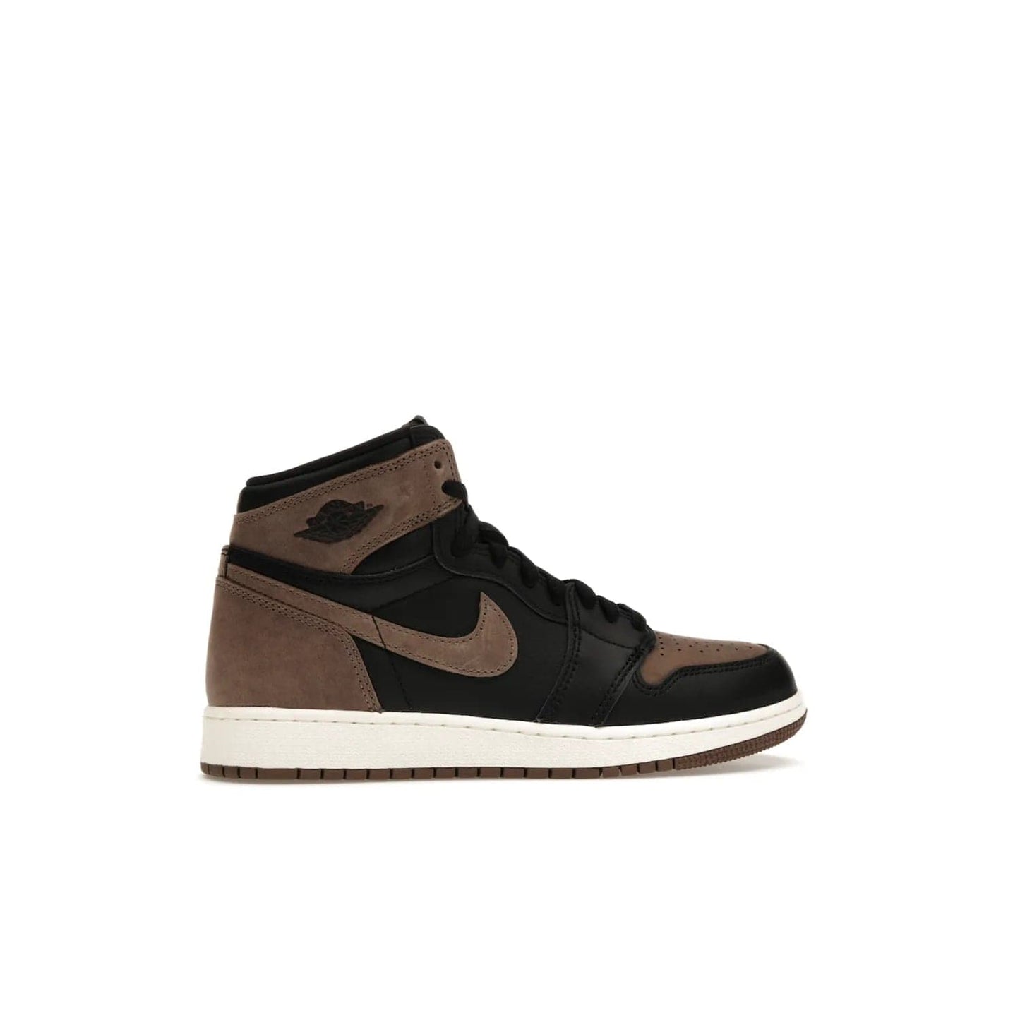 Jordan 1 Retro High OG Palomino (GS) - Image 36 - Only at www.BallersClubKickz.com - Introducing the luxurious Jordan 1 Retro High OG Palomino (GS). Featuring black leather with metallic gold and palomino accents, this sneaker is perfect for any occasion. Grab yours when they release on September 2nd of 2023.