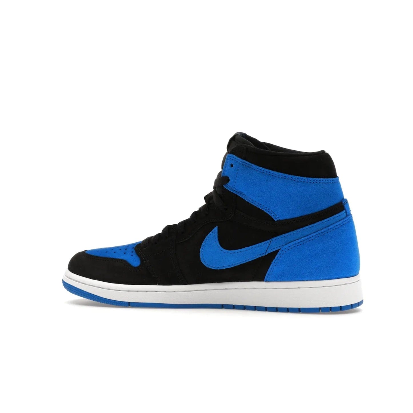 Jordan 1 Retro High OG Royal Reimagined - Image 21 - Only at www.BallersClubKickz.com - ####
Old meets the new: Jordan 1 Retro High OG 'Royal Reimagined' is a bold statement of evolution with its royal blue and black suede material makeup. Swoosh overlays, Wings logos, padded ankle collars and Nike Air tags maintain the OG's legendary lineage. Get a pair on November 4th and be part of a fearless, unyielding story.
