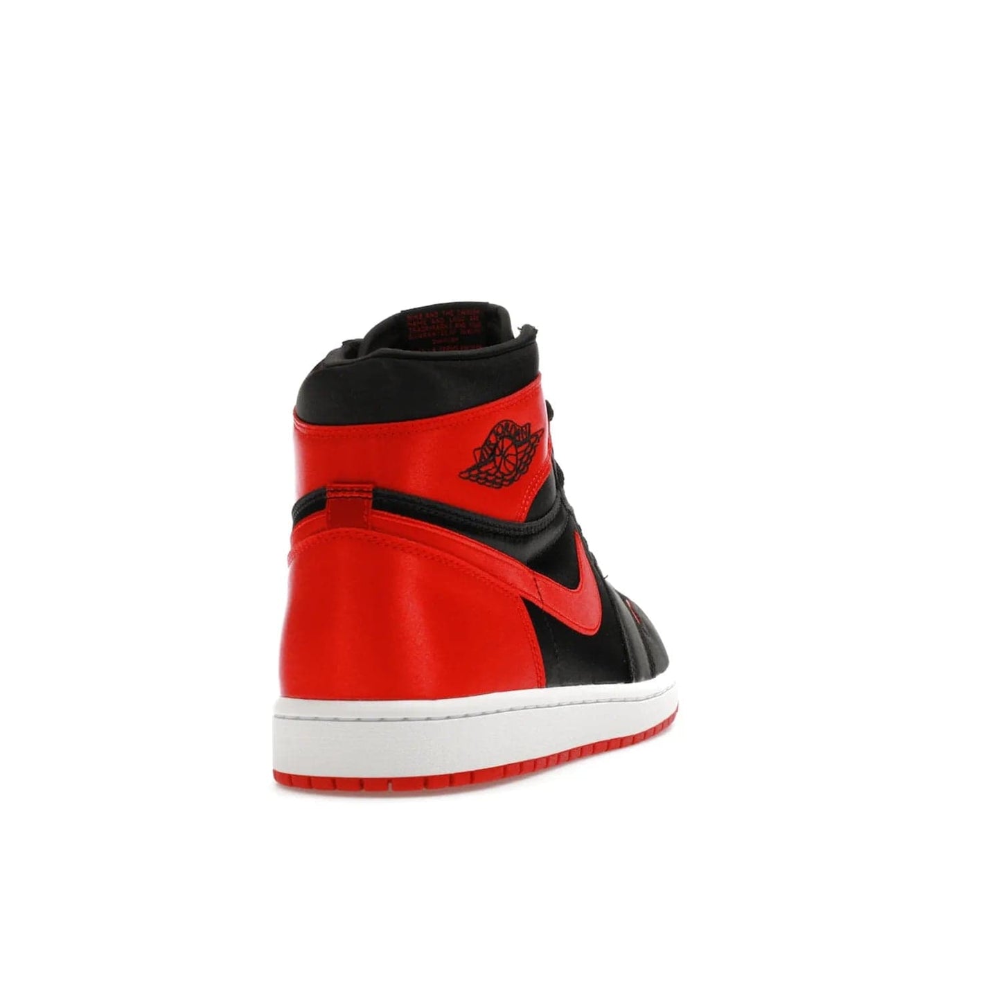 Jordan 1 Retro High OG Satin Bred (Women's) - Image 30 - Only at www.BallersClubKickz.com - Introducing the Jordan 1 Retro High OG Satin Bred (Women's). Luxe satin finish, contrasting hues & classic accents. Trending sneakers symbolizing timelessness & heritage. Make a bold statement with this iconic shoe. Available October 4, 2023.