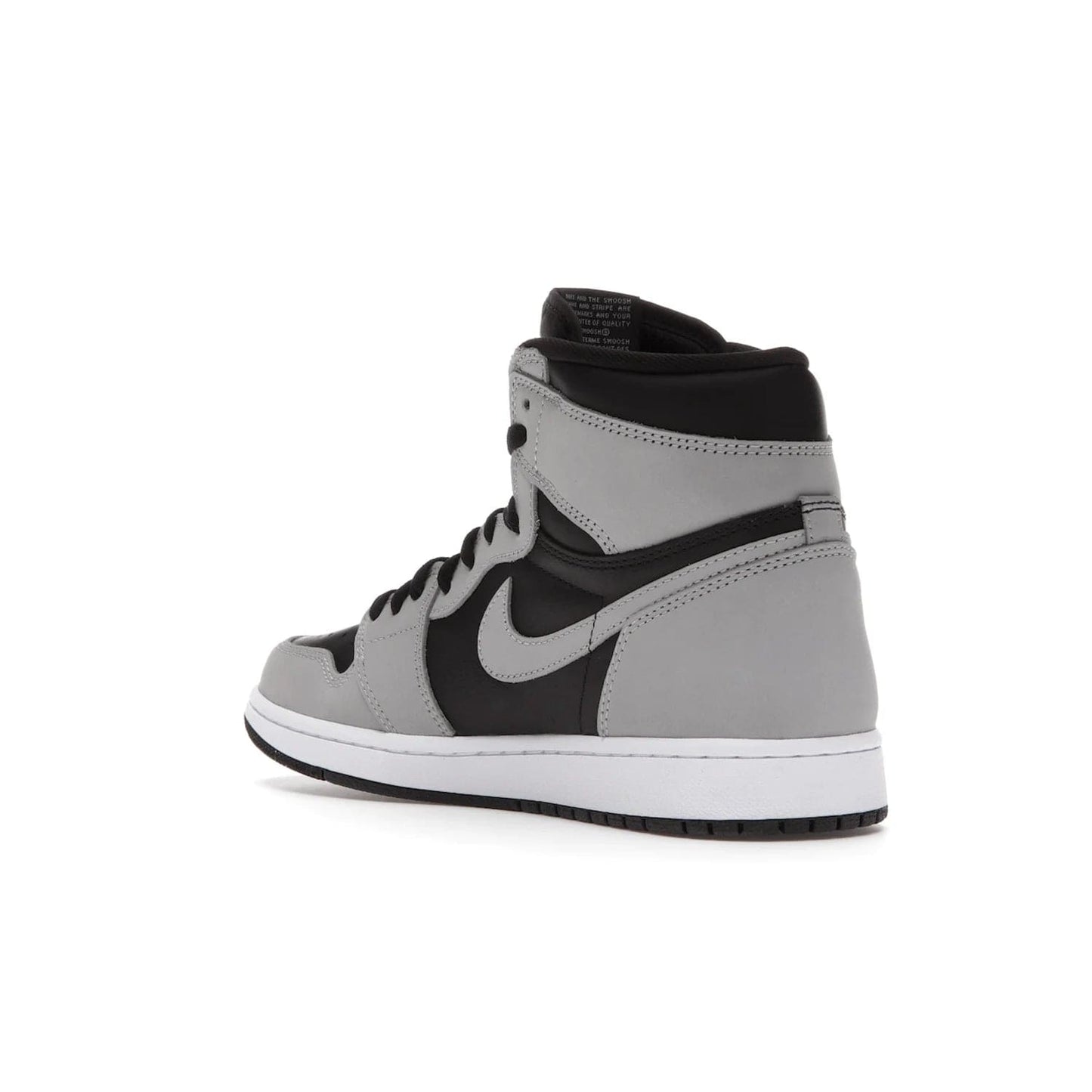 Jordan 1 Retro High Shadow 2.0 - Image 24 - Only at www.BallersClubKickz.com - #
Classic Air Jordan 1 Retro High Shadow 2.0 with black leather base and Light Smoke Grey overlays. Released in May 2021.