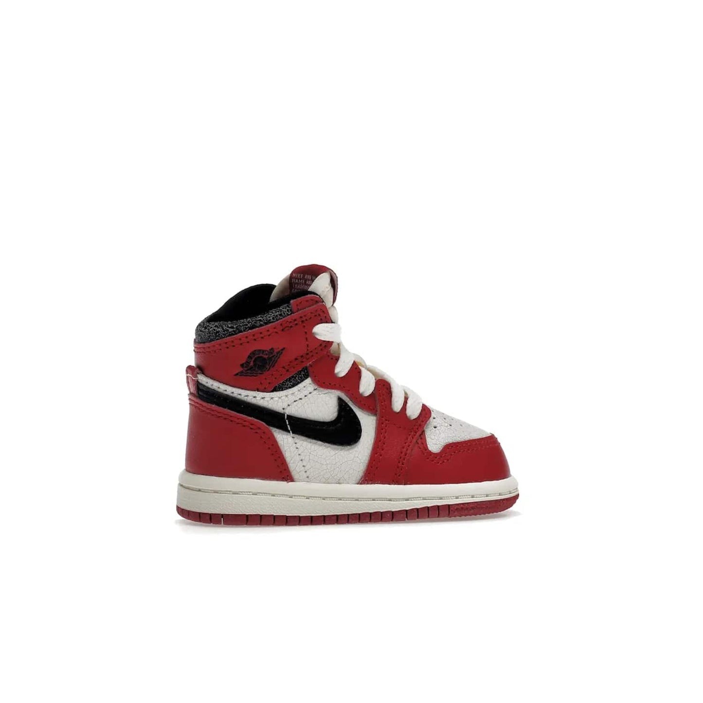 Jordan 1 Retro High OG Chicago Lost and Found (TD) - Image 35 - Only at www.BallersClubKickz.com - Introducing the Air Jordan 1 Retro High OG Lost and Found TD – a vibrant combination of 4 colors: muslin, varsity, sail and black. Featuring a crackled leather upper and AIR units for comfort and a signature Wings logo, these retro shoes add comfort and style for your little ones at $70. Get your pair before 19th December 2022!