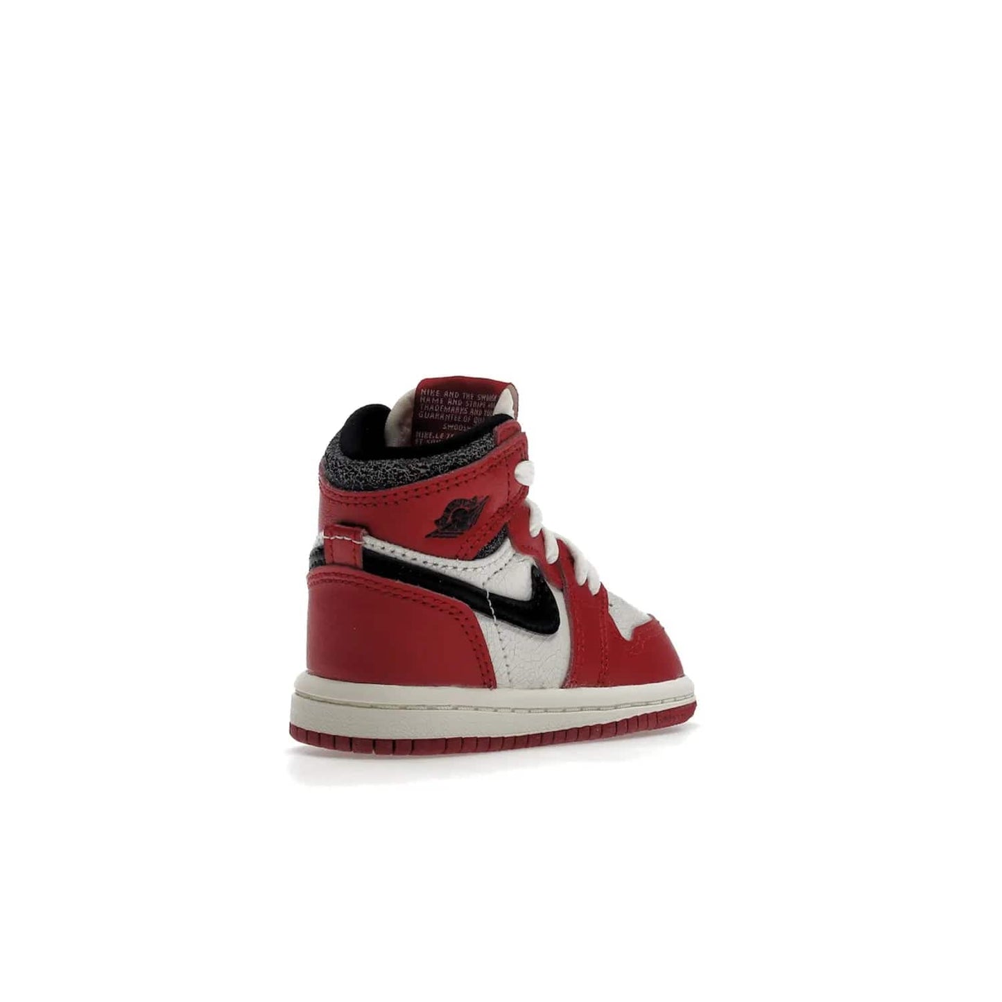 Jordan 1 Retro High OG Chicago Lost and Found (TD) - Image 32 - Only at www.BallersClubKickz.com - Introducing the Air Jordan 1 Retro High OG Lost and Found TD – a vibrant combination of 4 colors: muslin, varsity, sail and black. Featuring a crackled leather upper and AIR units for comfort and a signature Wings logo, these retro shoes add comfort and style for your little ones at $70. Get your pair before 19th December 2022!
