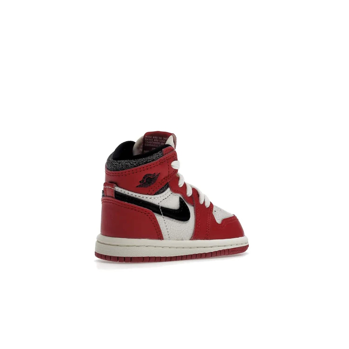 Jordan 1 Retro High OG Chicago Lost and Found (TD) - Image 33 - Only at www.BallersClubKickz.com - Introducing the Air Jordan 1 Retro High OG Lost and Found TD – a vibrant combination of 4 colors: muslin, varsity, sail and black. Featuring a crackled leather upper and AIR units for comfort and a signature Wings logo, these retro shoes add comfort and style for your little ones at $70. Get your pair before 19th December 2022!