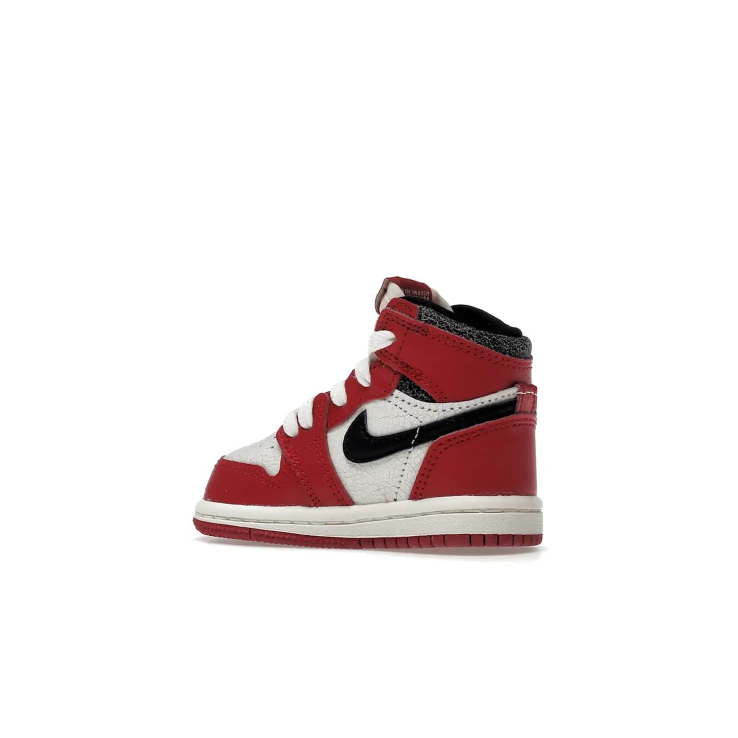 Jordan 1 Retro High OG Chicago Lost and Found (TD) - Image 22 - Only at www.BallersClubKickz.com - Introducing the Air Jordan 1 Retro High OG Lost and Found TD – a vibrant combination of 4 colors: muslin, varsity, sail and black. Featuring a crackled leather upper and AIR units for comfort and a signature Wings logo, these retro shoes add comfort and style for your little ones at $70. Get your pair before 19th December 2022!