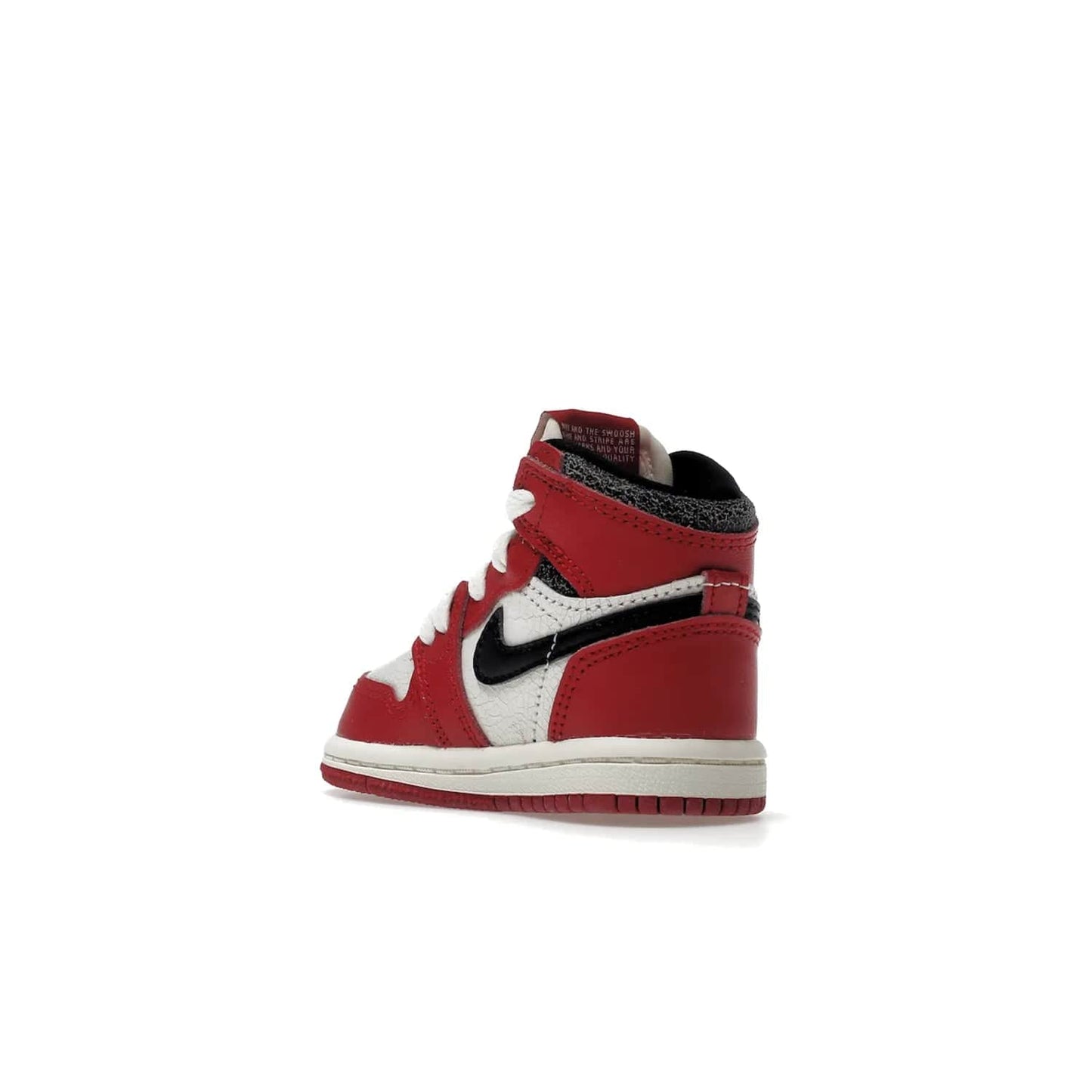 Jordan 1 Retro High OG Chicago Lost and Found (TD) - Image 24 - Only at www.BallersClubKickz.com - Introducing the Air Jordan 1 Retro High OG Lost and Found TD – a vibrant combination of 4 colors: muslin, varsity, sail and black. Featuring a crackled leather upper and AIR units for comfort and a signature Wings logo, these retro shoes add comfort and style for your little ones at $70. Get your pair before 19th December 2022!