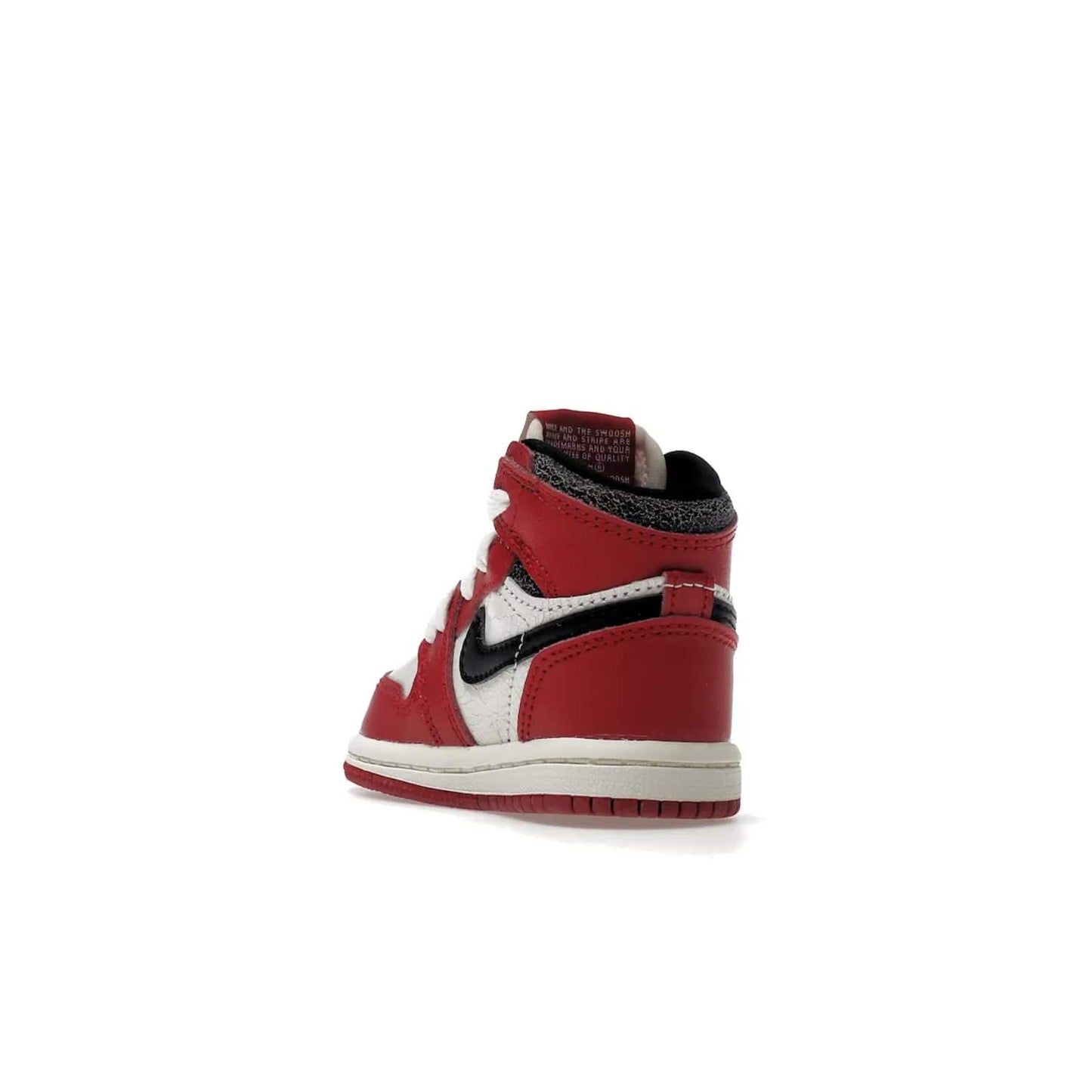 Jordan 1 Retro High OG Chicago Lost and Found (TD) - Image 25 - Only at www.BallersClubKickz.com - Introducing the Air Jordan 1 Retro High OG Lost and Found TD – a vibrant combination of 4 colors: muslin, varsity, sail and black. Featuring a crackled leather upper and AIR units for comfort and a signature Wings logo, these retro shoes add comfort and style for your little ones at $70. Get your pair before 19th December 2022!