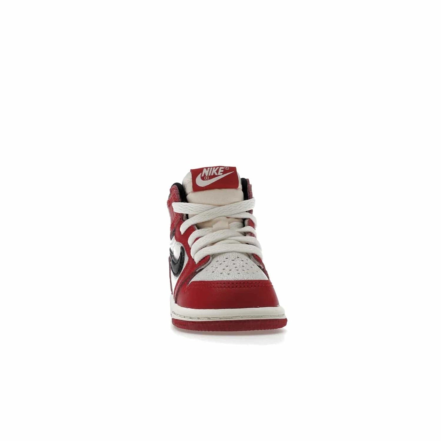 Jordan 1 Retro High OG Chicago Lost and Found (TD) - Image 9 - Only at www.BallersClubKickz.com - Introducing the Air Jordan 1 Retro High OG Lost and Found TD – a vibrant combination of 4 colors: muslin, varsity, sail and black. Featuring a crackled leather upper and AIR units for comfort and a signature Wings logo, these retro shoes add comfort and style for your little ones at $70. Get your pair before 19th December 2022!