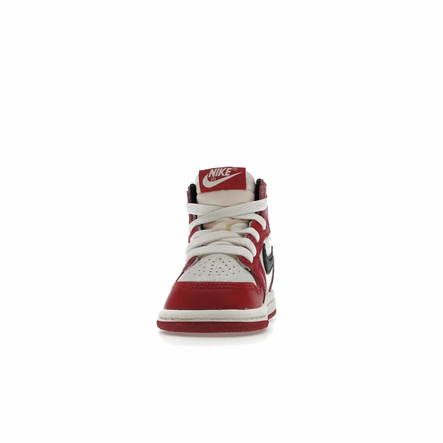 Jordan 1 Retro High OG Chicago Lost and Found (TD) - Image 11 - Only at www.BallersClubKickz.com - Introducing the Air Jordan 1 Retro High OG Lost and Found TD – a vibrant combination of 4 colors: muslin, varsity, sail and black. Featuring a crackled leather upper and AIR units for comfort and a signature Wings logo, these retro shoes add comfort and style for your little ones at $70. Get your pair before 19th December 2022!