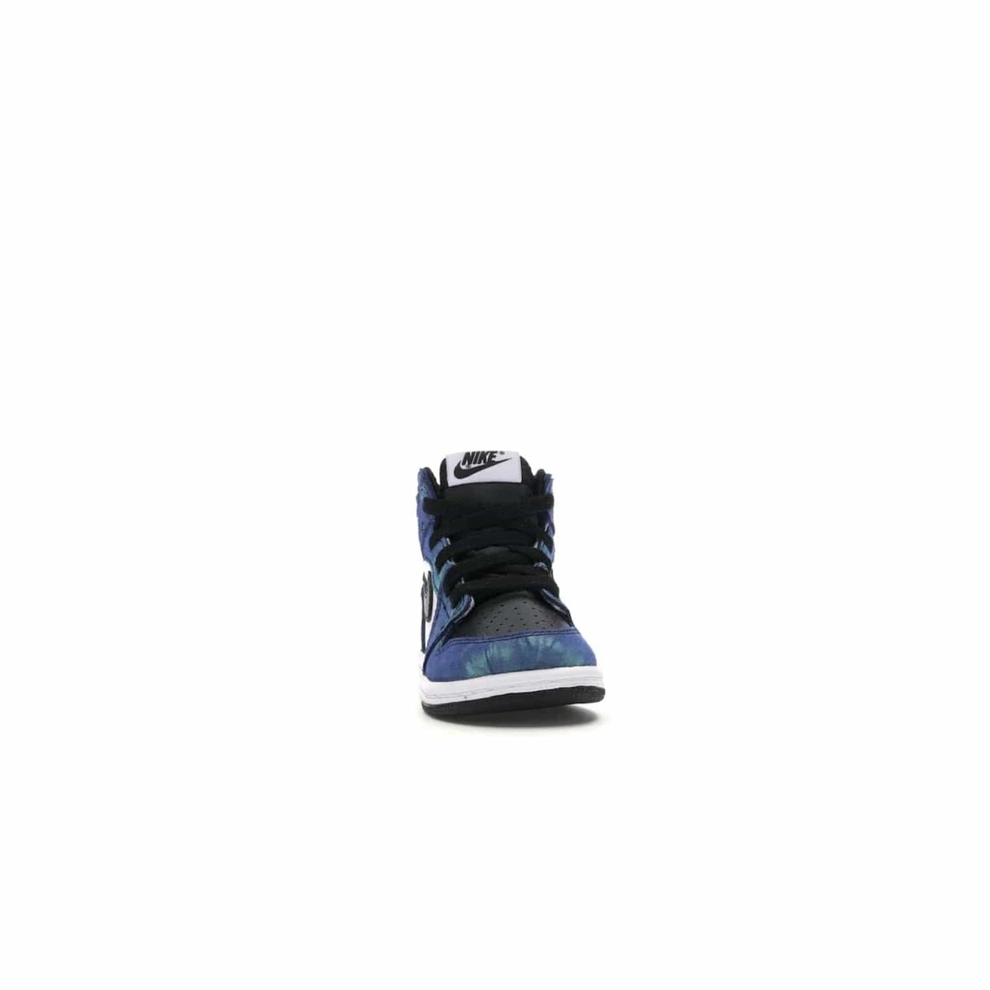 Jordan 1 Retro High Tie Dye (TD) - Image 9 - Only at www.BallersClubKickz.com - Add a unique twist to your sneaker collection with the Jordan 1 Retro High Tie Dye (TD). Classic Air Jordan 1 details like toe box perforations and the signature Swoosh logo on the sidewall are topped with an eye-catching tie dye design that’s perfect for styling all year round.